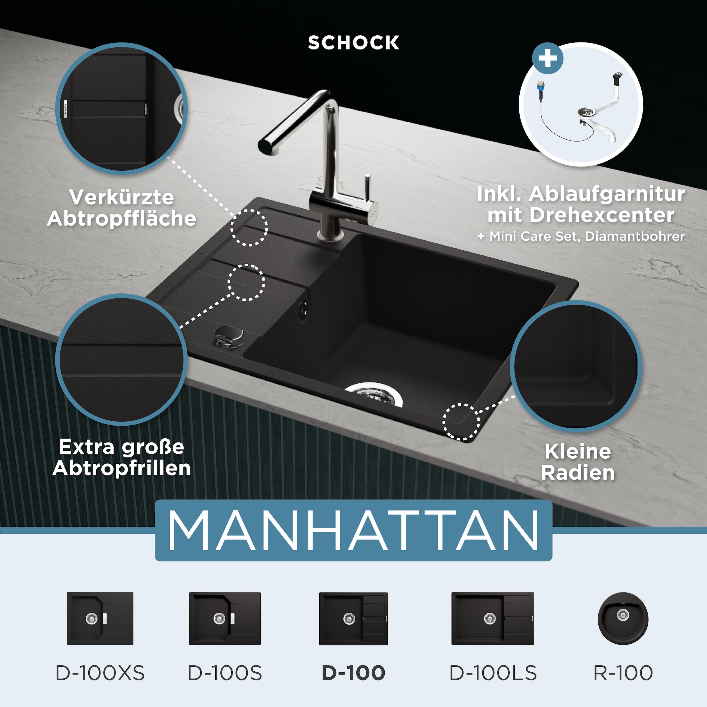Schock Granitspüle »Lucca Plus«
