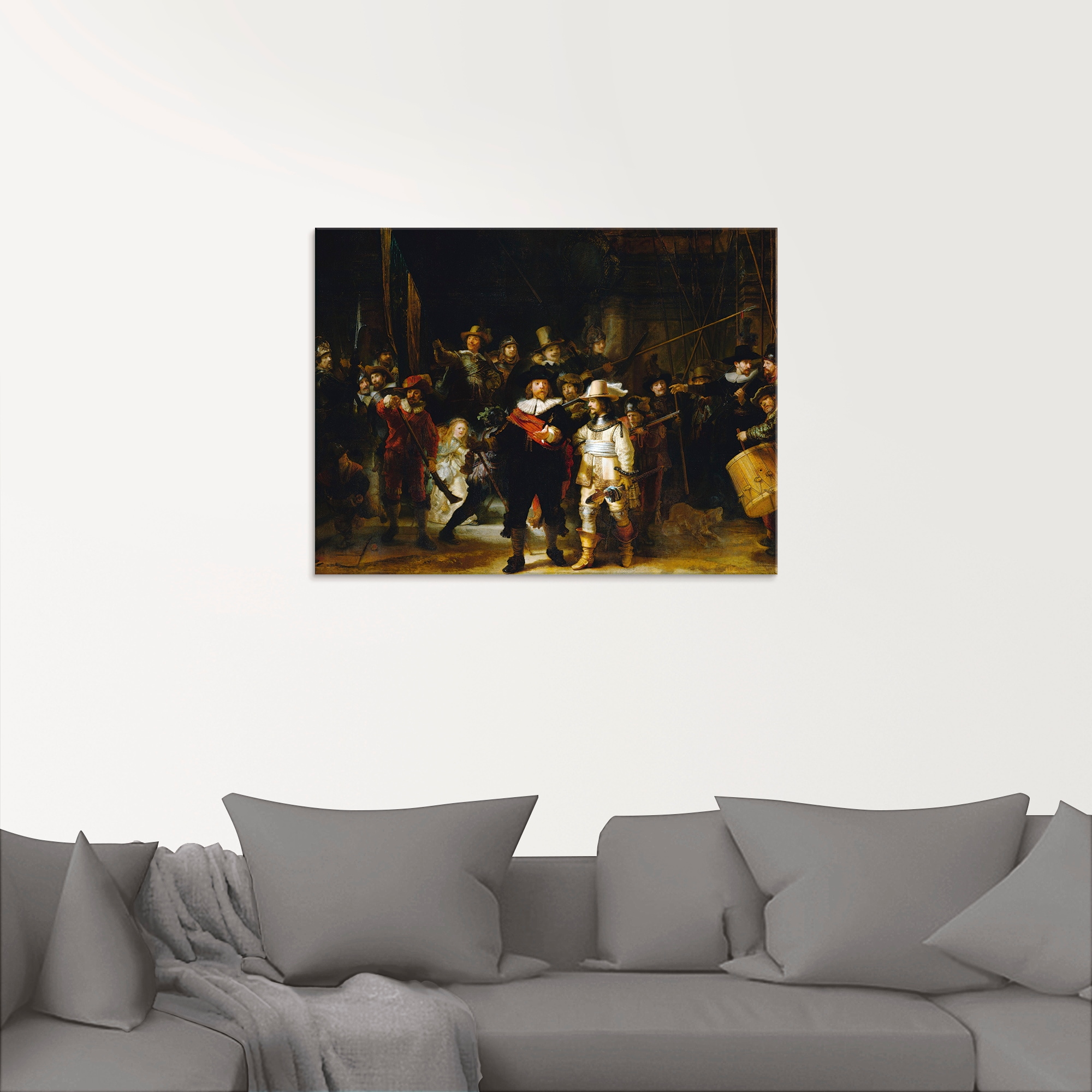 Artland Glasbild »Die Nachtwache. 1642«, Porträts, (1 St.), in verschiedenen Größen