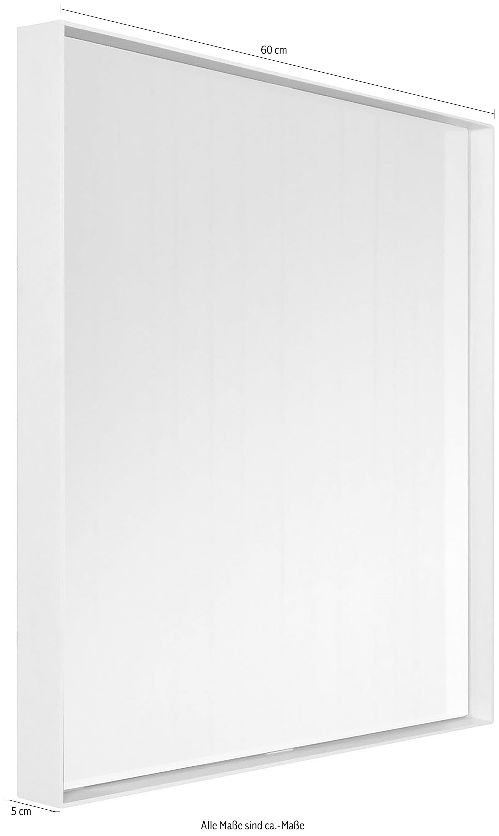Spinder Design Wandspiegel »Donna«, (1 St.), Metall, 60 x 60 cm