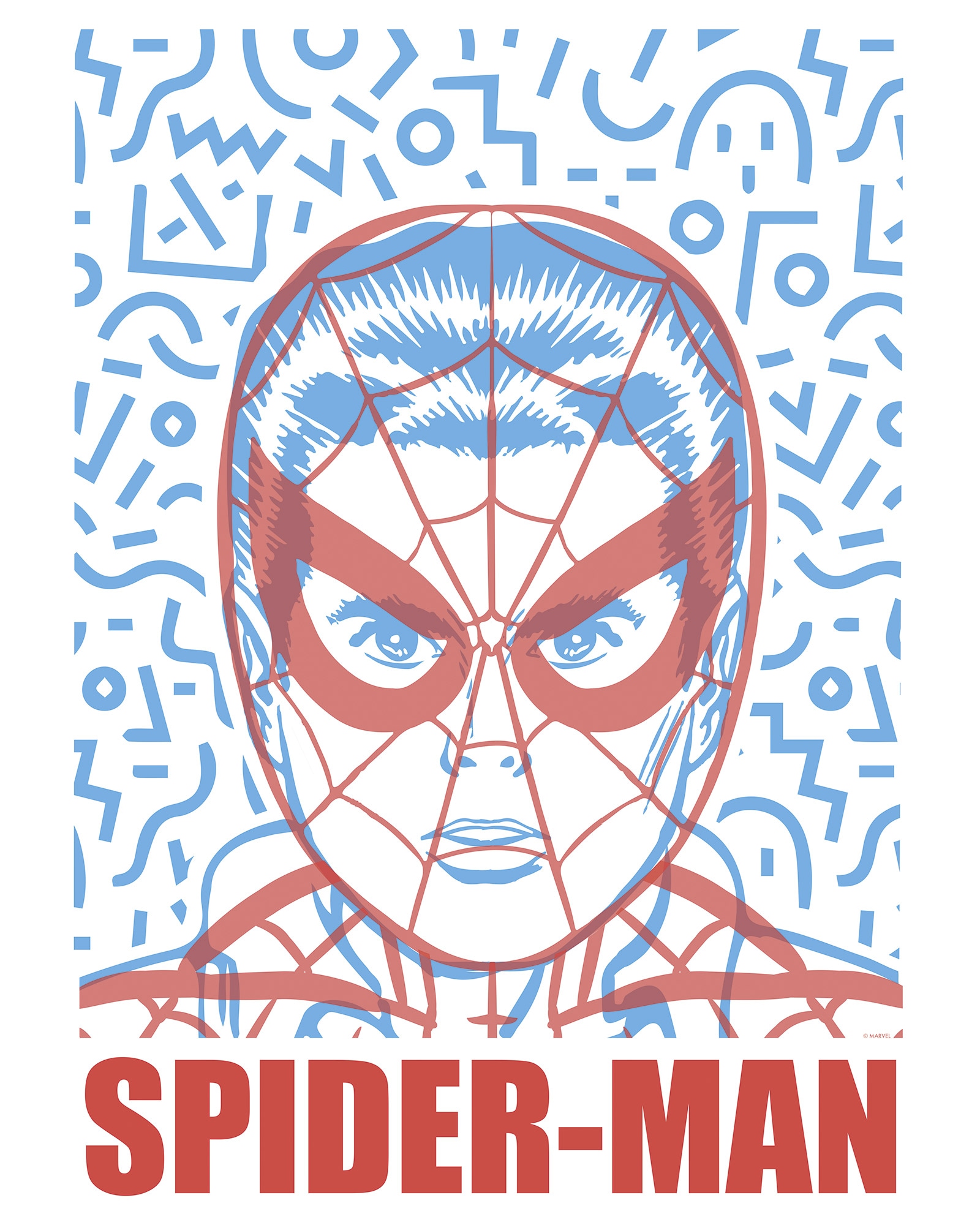 Komar Wandbild »Marvel Spider-Man Face«, Disney, (Set, 1 St.), 40 x 50 cm (Breite x Höhe) - Kinderzimmer, Dekoration