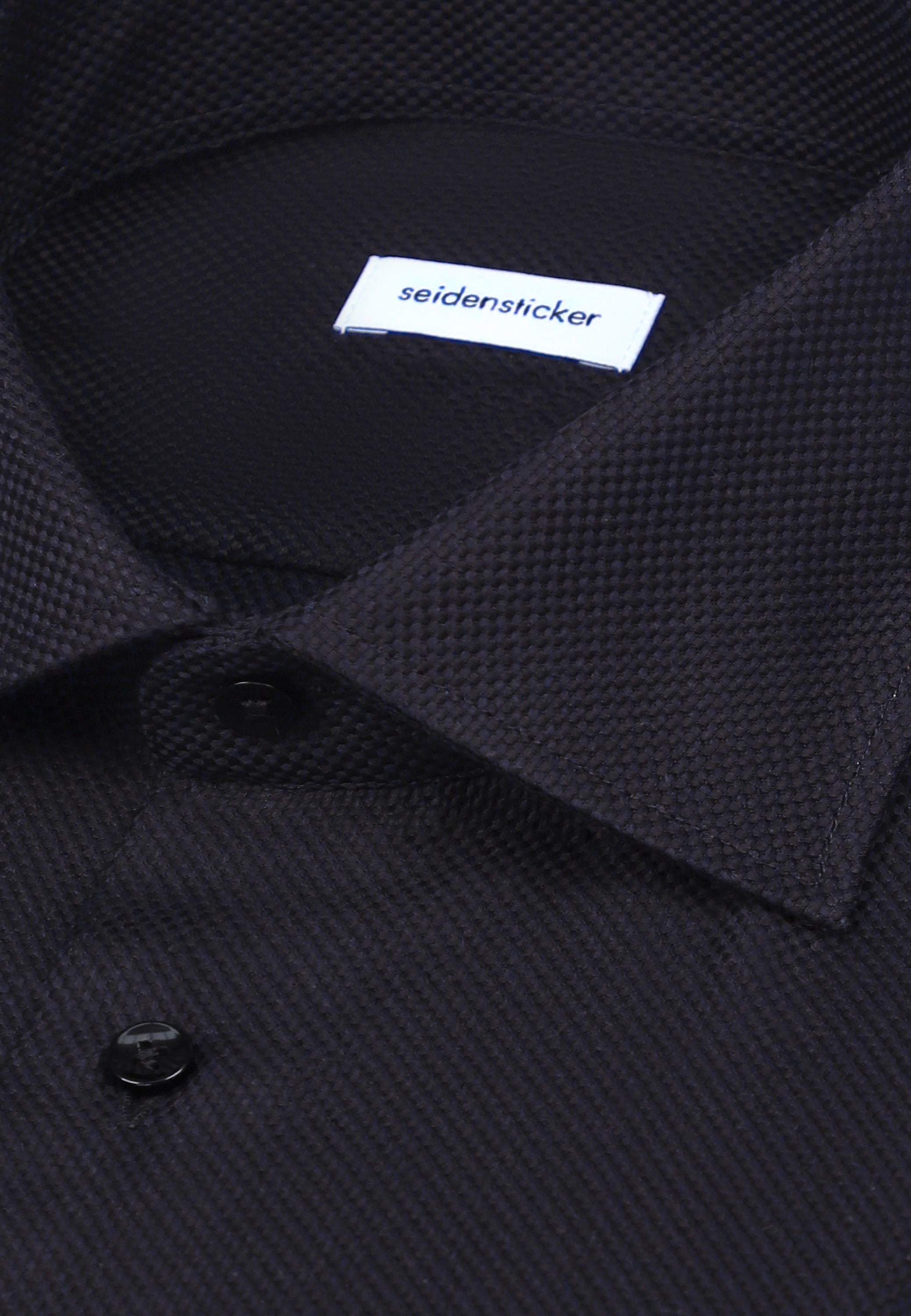 seidensticker Businesshemd »Schwarze Rose« Regular 1/1 Kentkragen Struktur