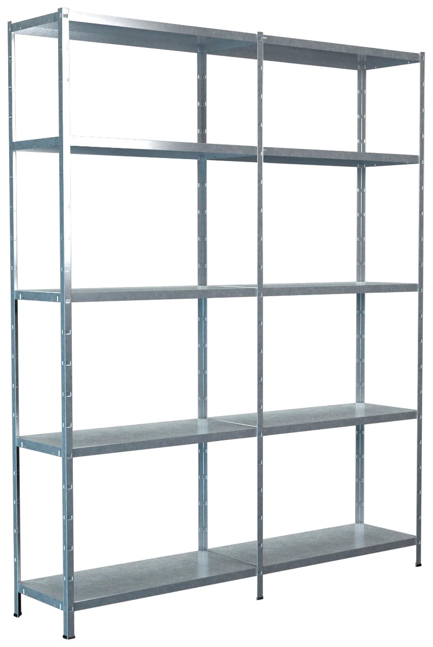 SCHULTE Regalwelt Steckregal »Stecksystem Grund- und Anbauregal«, Metall verzinkt, 2000x1600x350 mm, 10 Böden