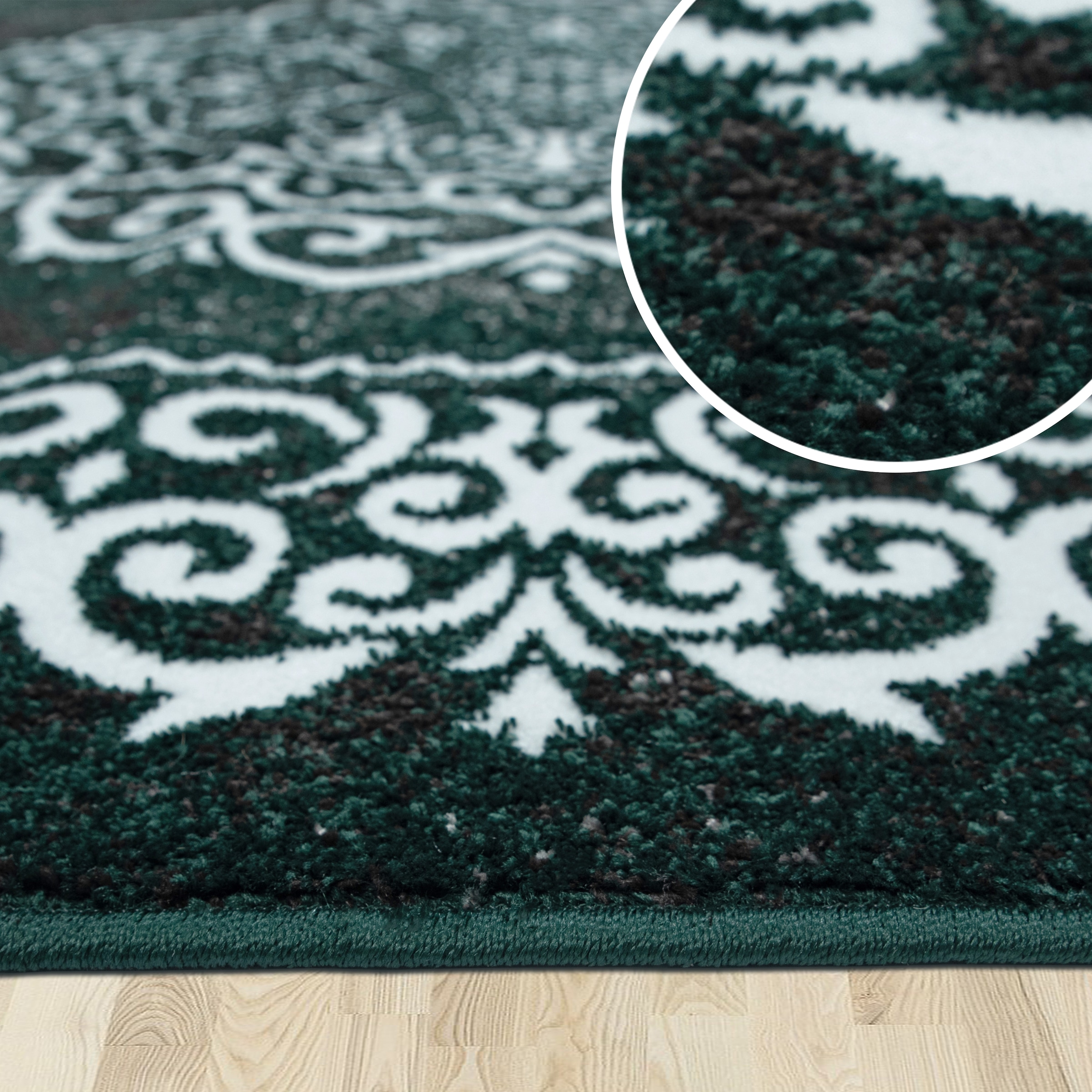 my home Teppich »Dafna« rechteckig 9 mm Höhe Orient-Optik, Vintage Design, Kurzflor, pflegeleicht, dezenter Glanz