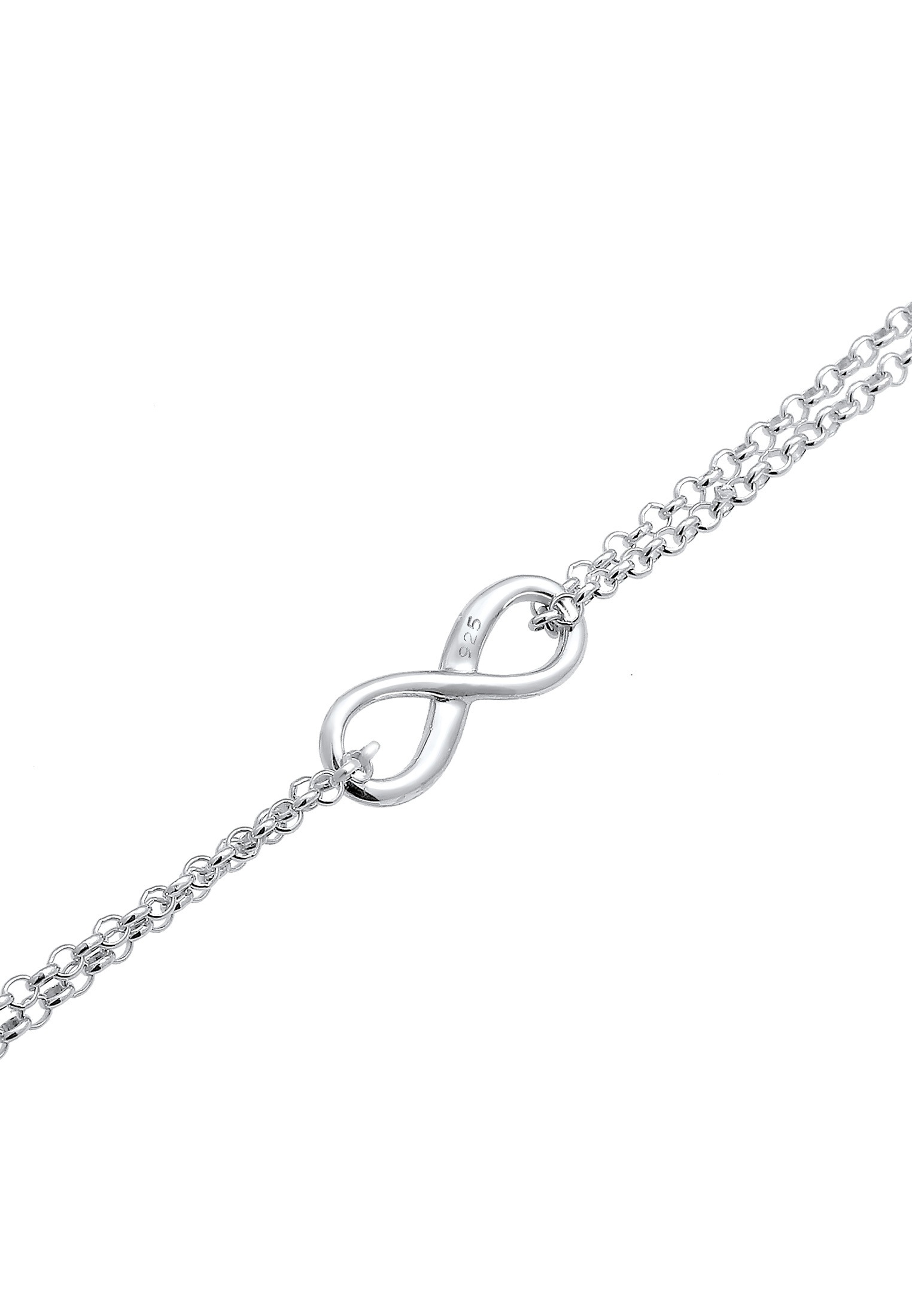 Elli Fußkette »Fußschmuck Fußkette Infinity Unendlichkeit Symbol 925 Silber«