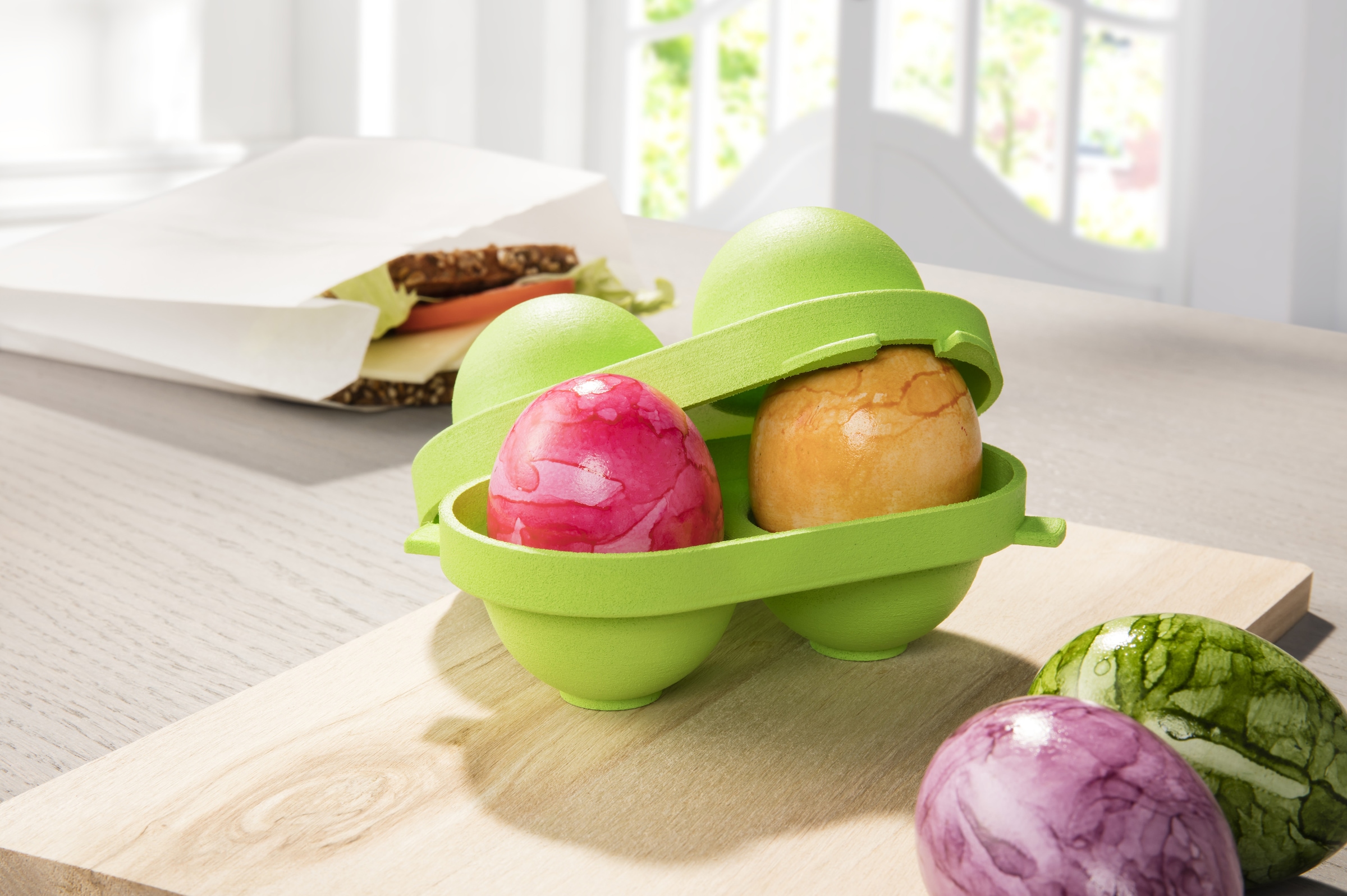 Ruco Lunchbox »Eierbox, 2er Set« 2 Stk. tlg. Transportbox, Eierkorb, Made in Germany