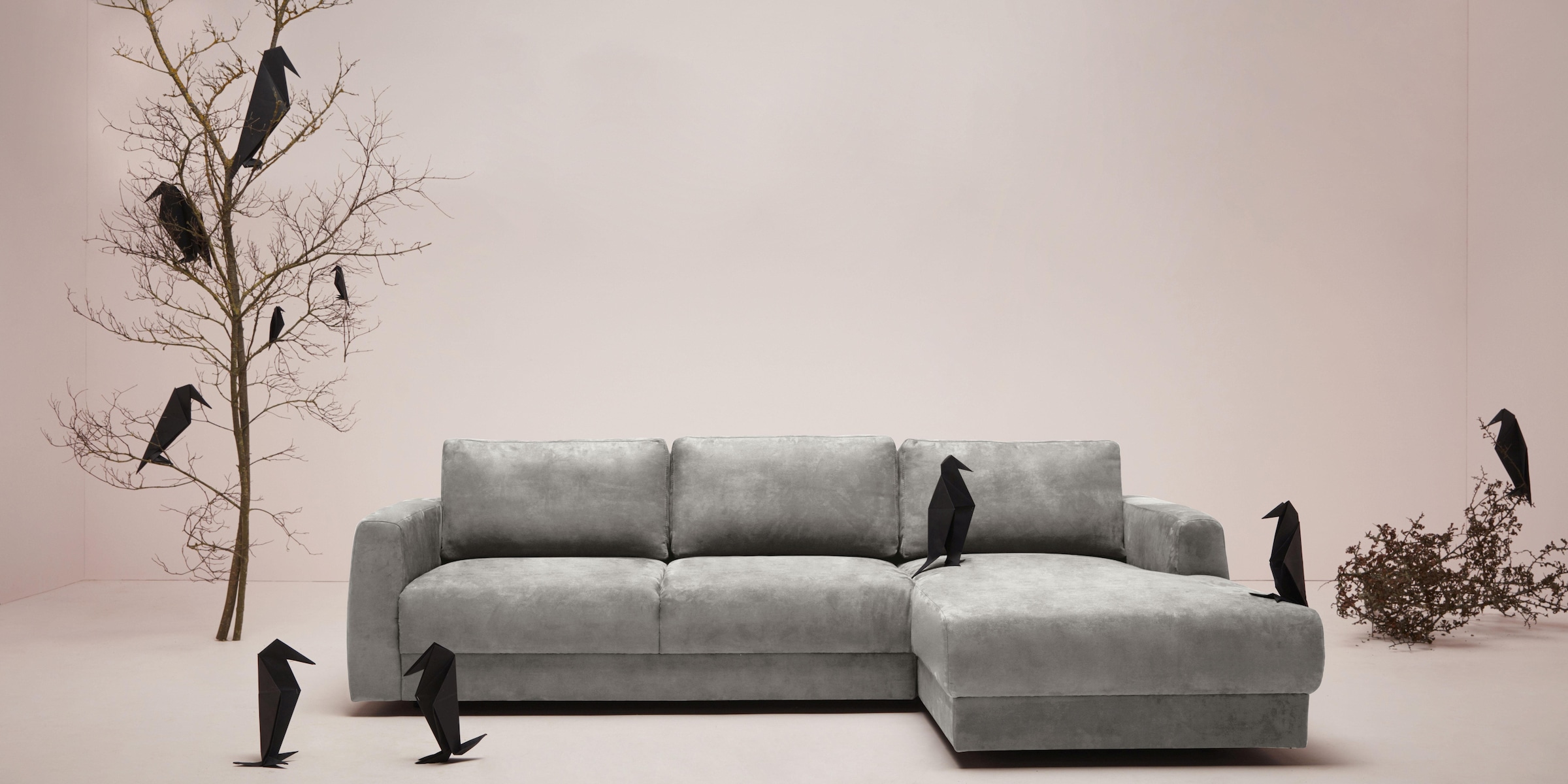 andas Ecksofa »Hobro L-Form« in 3 Bezugsqualitäten in vielen Farben, Design by Morten Georgsen