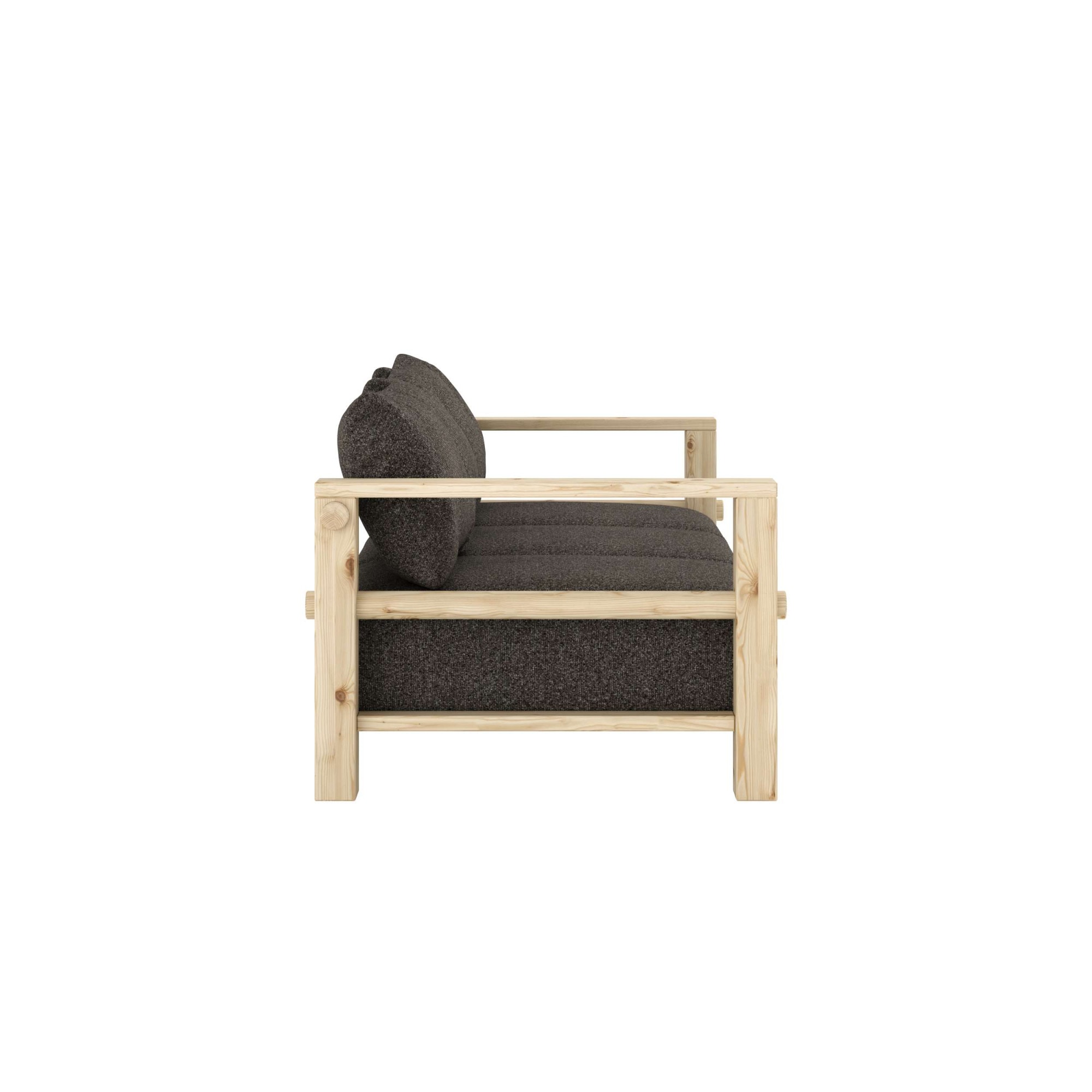Karup Design Sofa »Bare Sofa, Schlafsofa mit Boxspring, 3-Sitzer, Couch, Bettfunktion« Boxspring-Matratze mit Sprungfedern, 3 Rückenkissen, Made in Europe