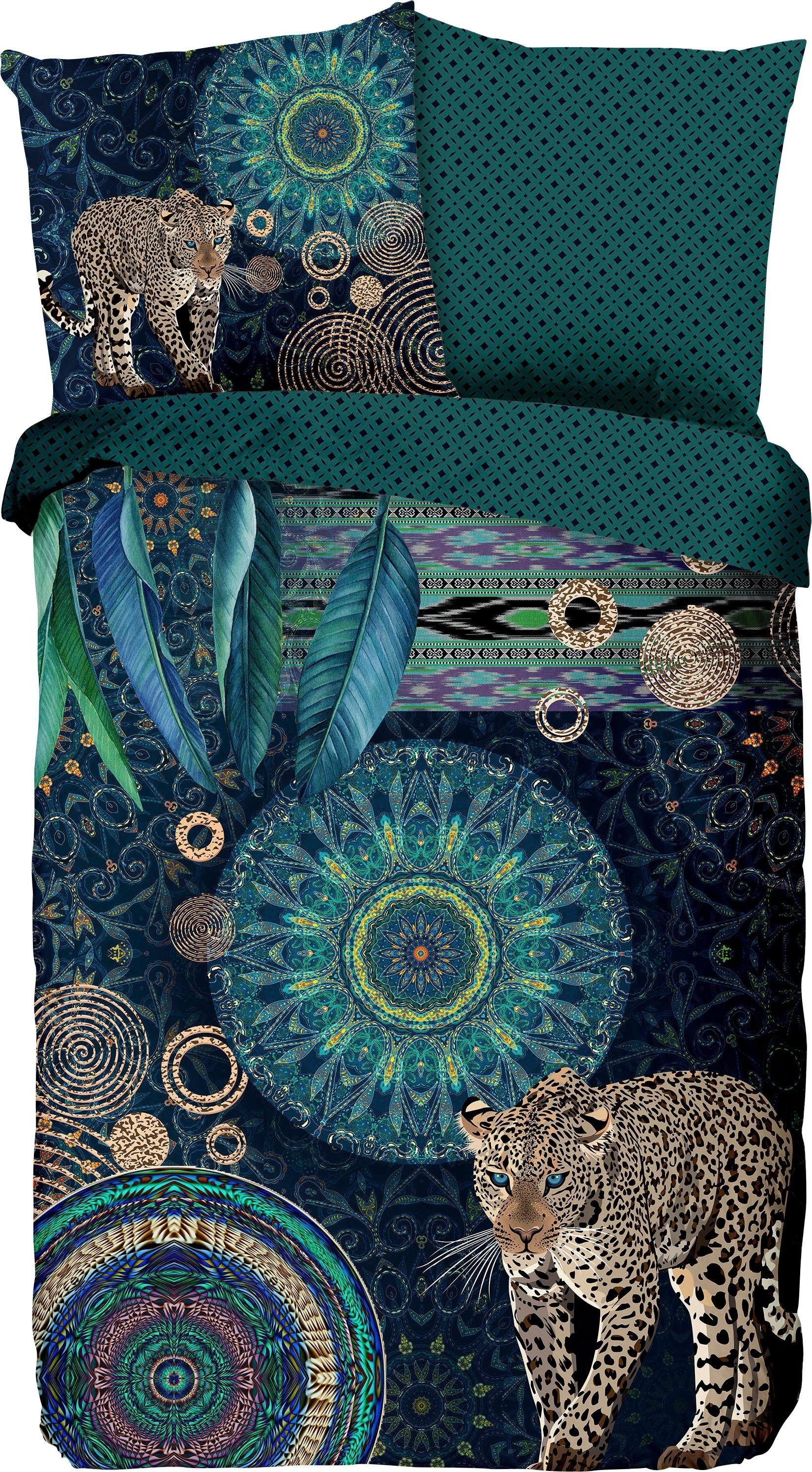 hip Wendebettwäsche »Imena«, mit Mandalas und Leopard
