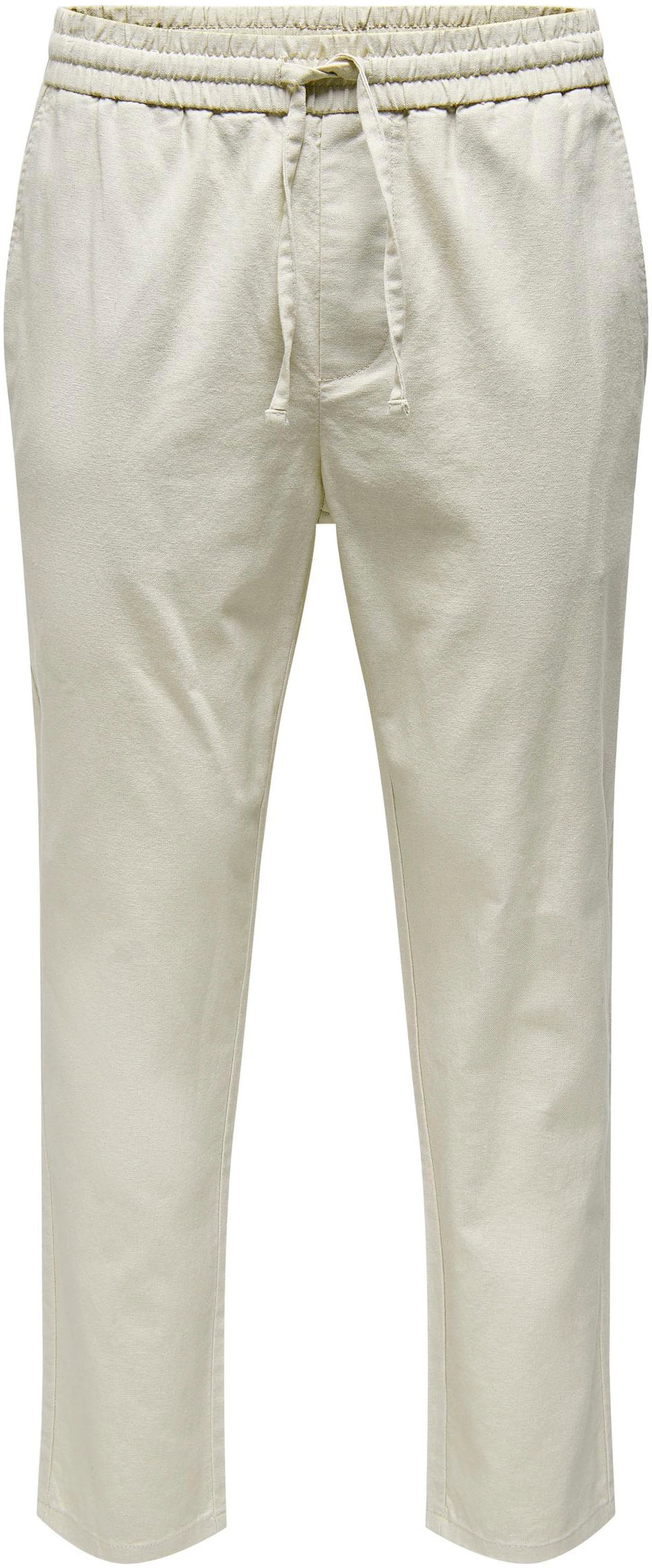 ONLY & SONS Stoffhose »ONSLINUS CROP 0007 COT LIN PNT NOOS«, mit Leinen
