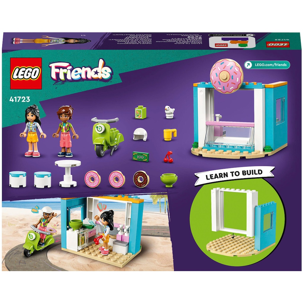 LEGO® Konstruktionsspielsteine »Donut-Laden (41723), LEGO® Friends«, (63 St.), Made in Europe