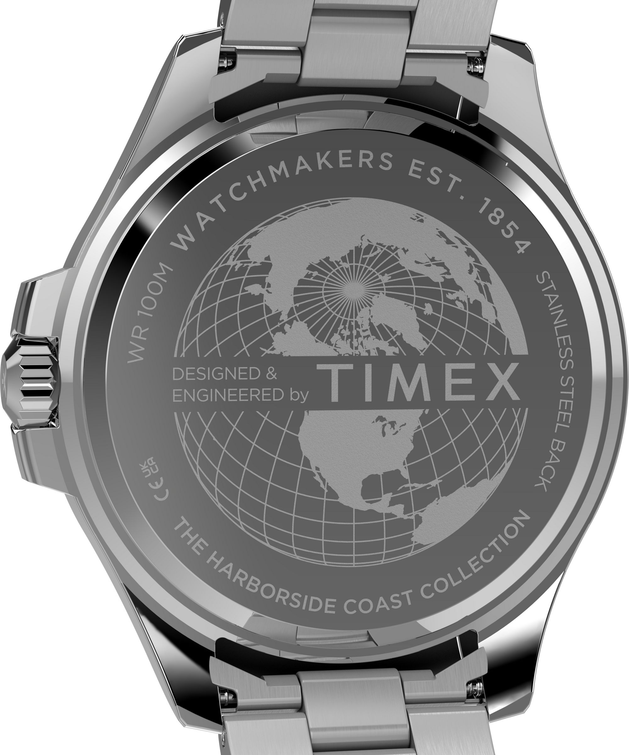 Timex Quarzuhr »Harborside Coast Multifunction« Armbanduhr, Herrenuhr, Edelstahlarmband, analog, Wochentag, Tag