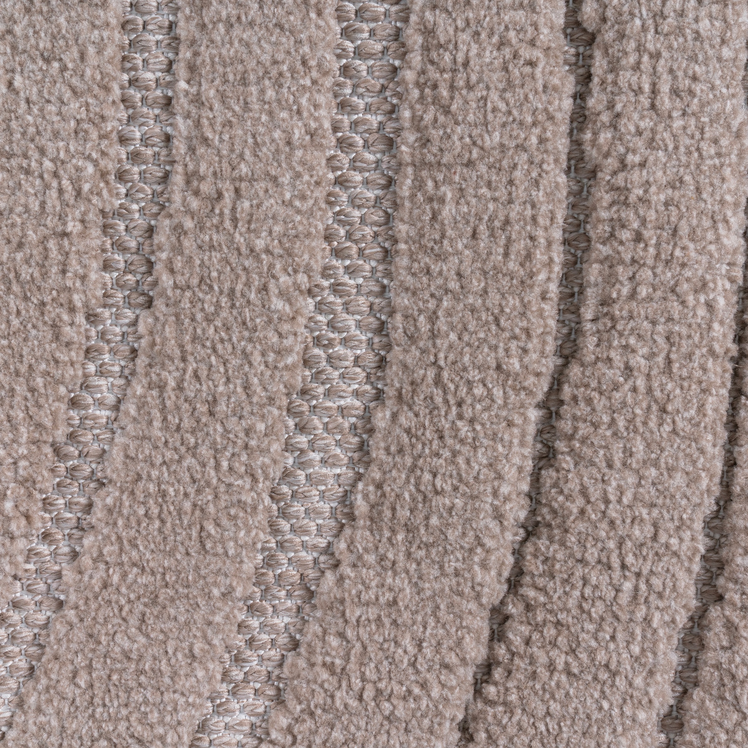 OTTO home Teppich »Samelia mit Fransen, Wellendesign, Balkon, Camping« rechteckig 6 mm Höhe Hoch-Tief-Struktur, In- und Outdoor geeignet für Küche oder Esszimmer