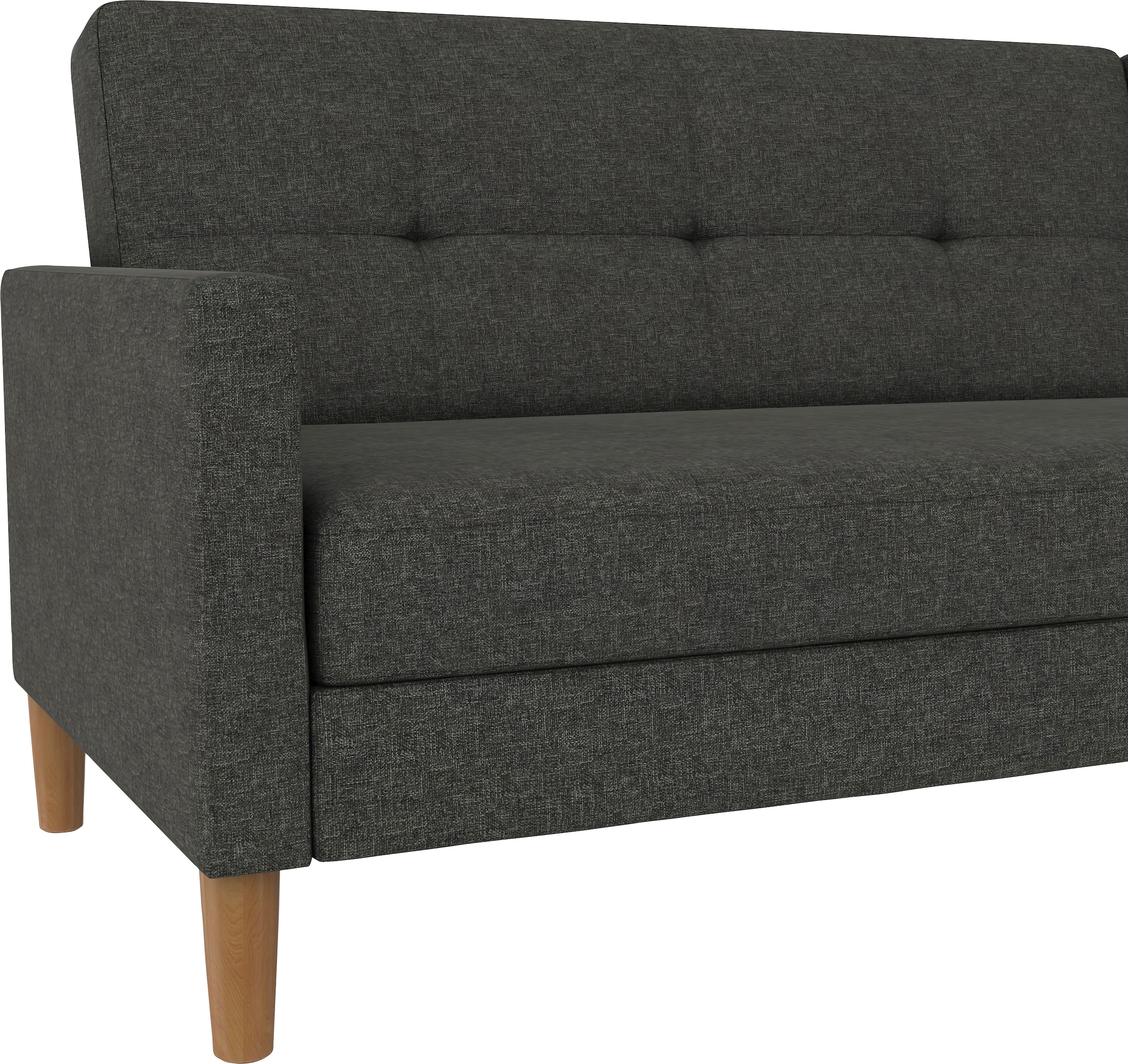 Dorel Home Ecksofa »Lilly, L-Form,«, mit Bett-Funktion, Recamiere beidseitig montierbar, Sitzhöhe 43 cm