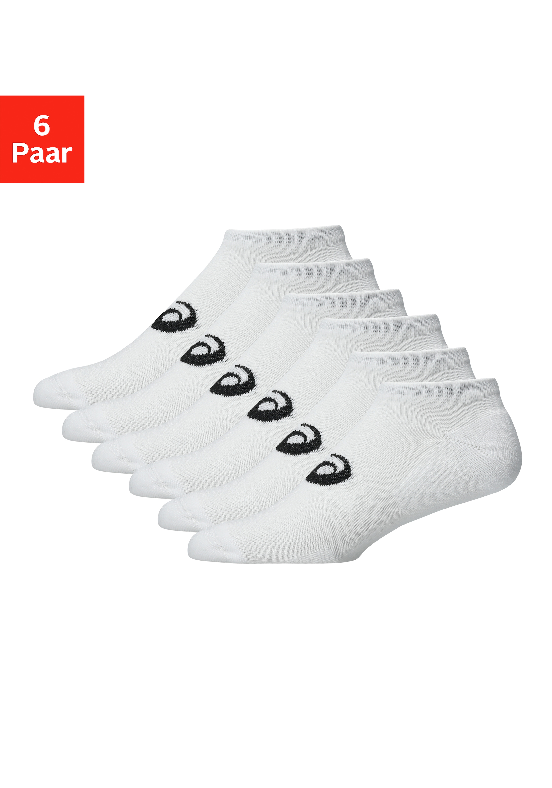 Asics Sportsocken »6 PACK LOW CUT SOCK« für Fitness und sportliche Aktivitäten, mit spezieller Dämpfung