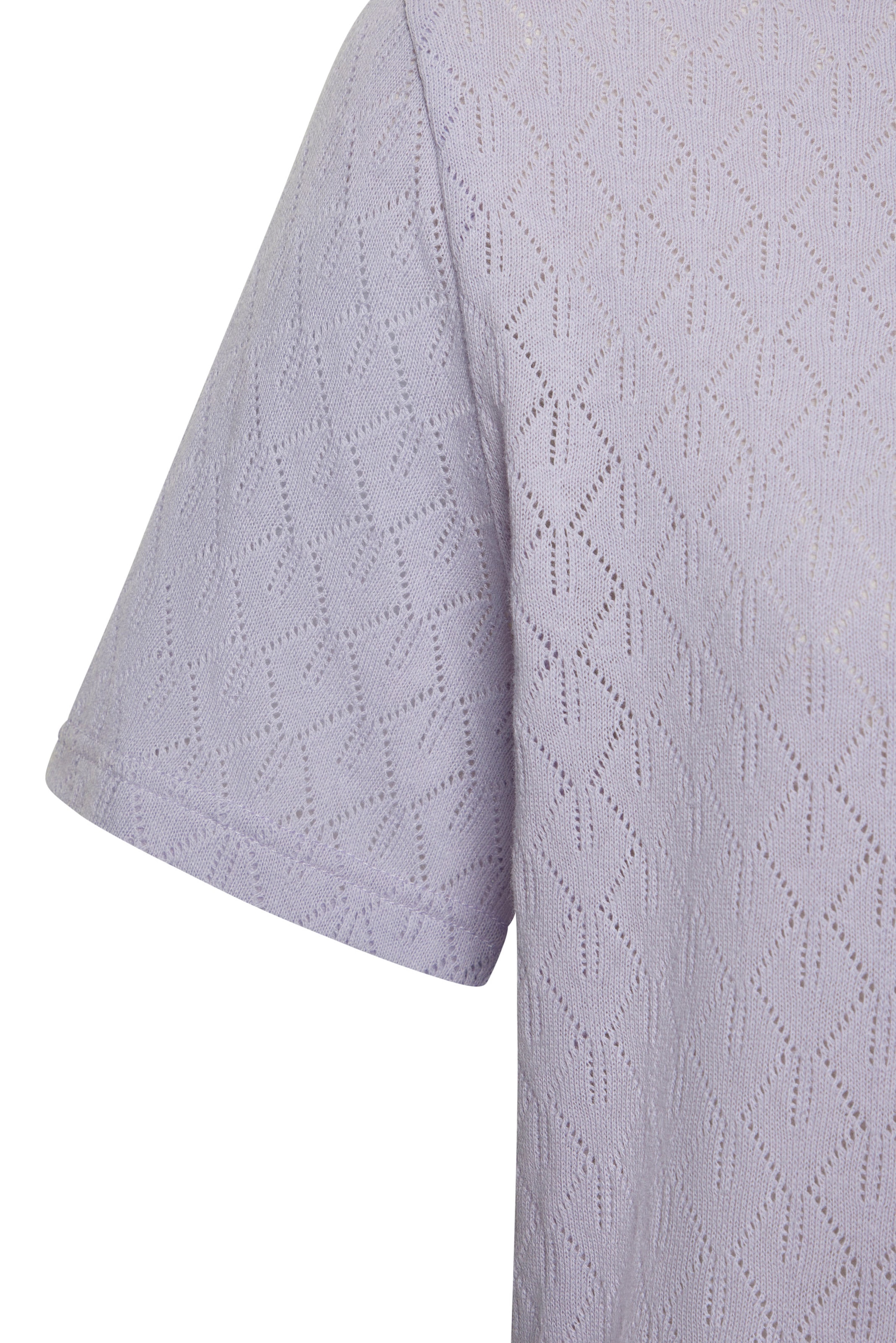 Vivance Kurzarmshirt »mit modischem Ajour-Muster«, aus weicher Baumwoll-Qualität