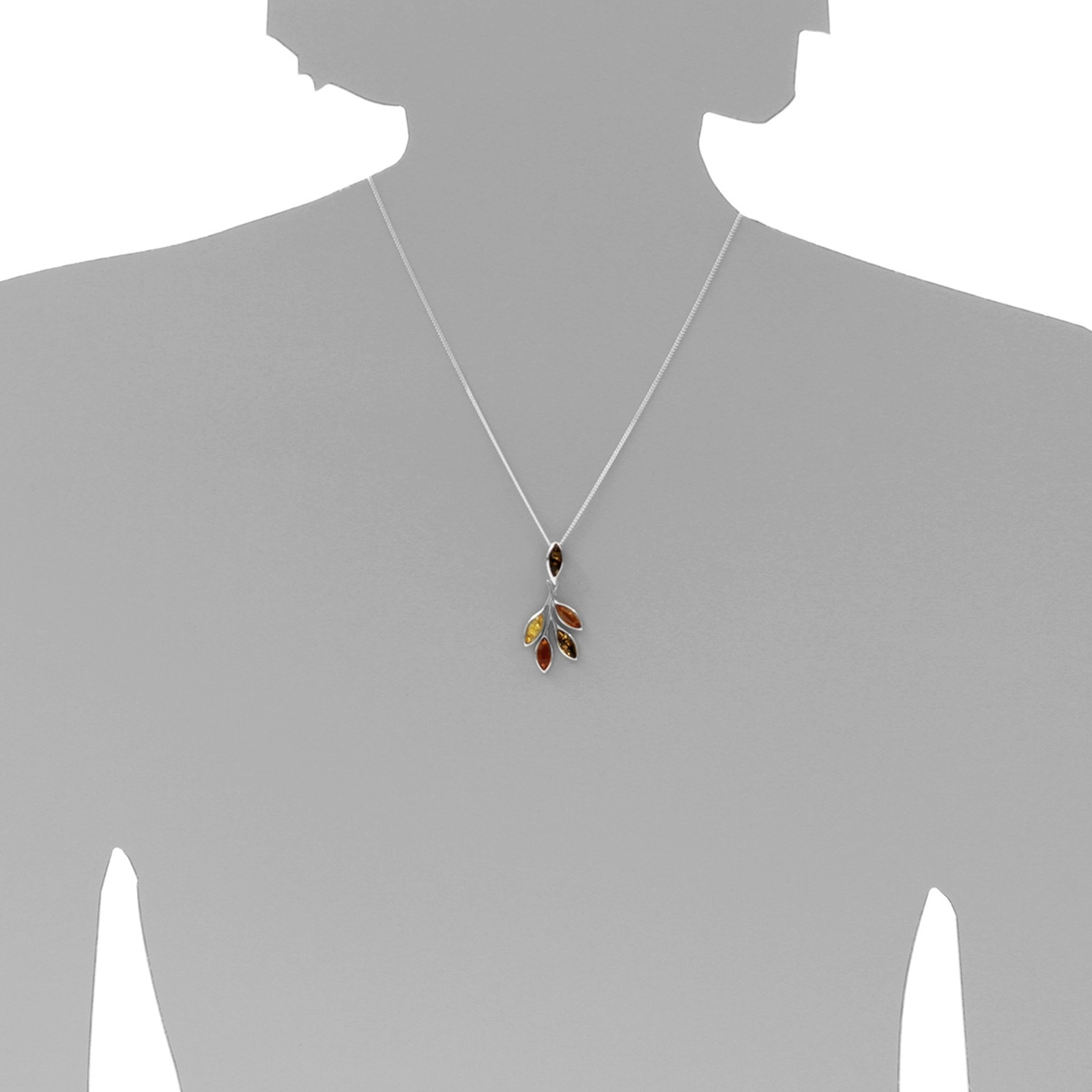 OSTSEE-SCHMUCK Kettenanhänger »- Elena - Silber 925/000 - Bernstein«