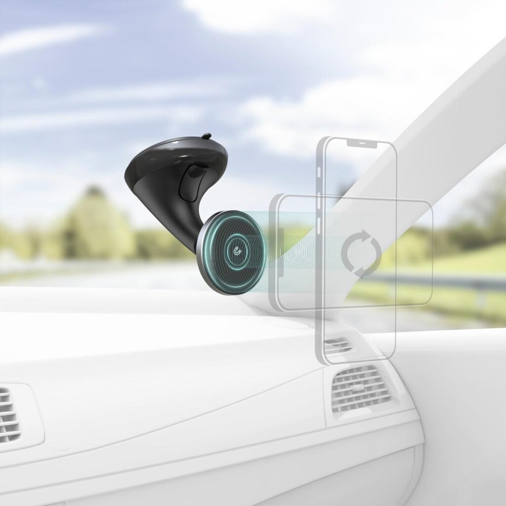 Hama Smartphone-Halterung »Handyhalterung Auto MagLock für Lüftung für MagSafe Magnethalter 360°«