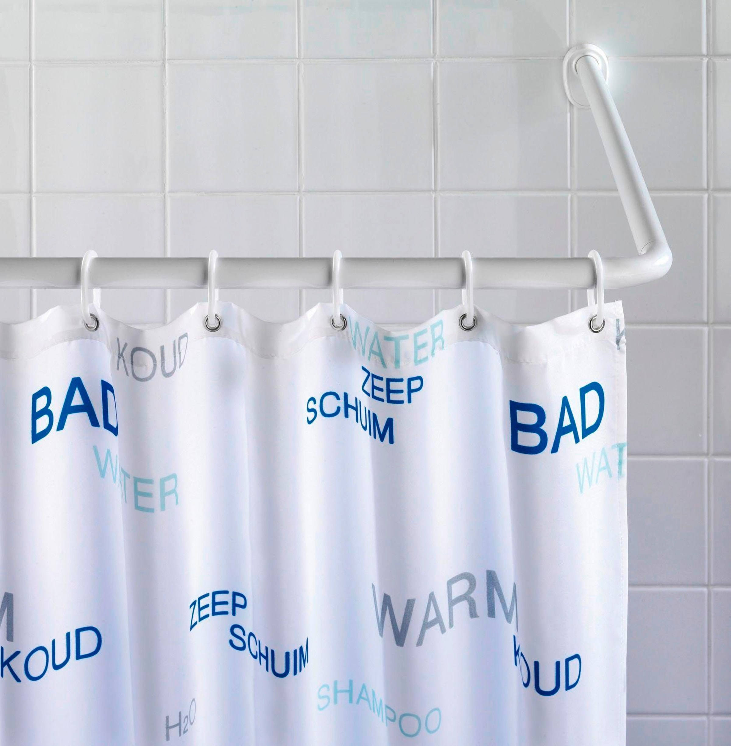 WENKO Winkelstange »Universal« Ø 20 mm Fixmaß verschiedene Kombinationen möglich