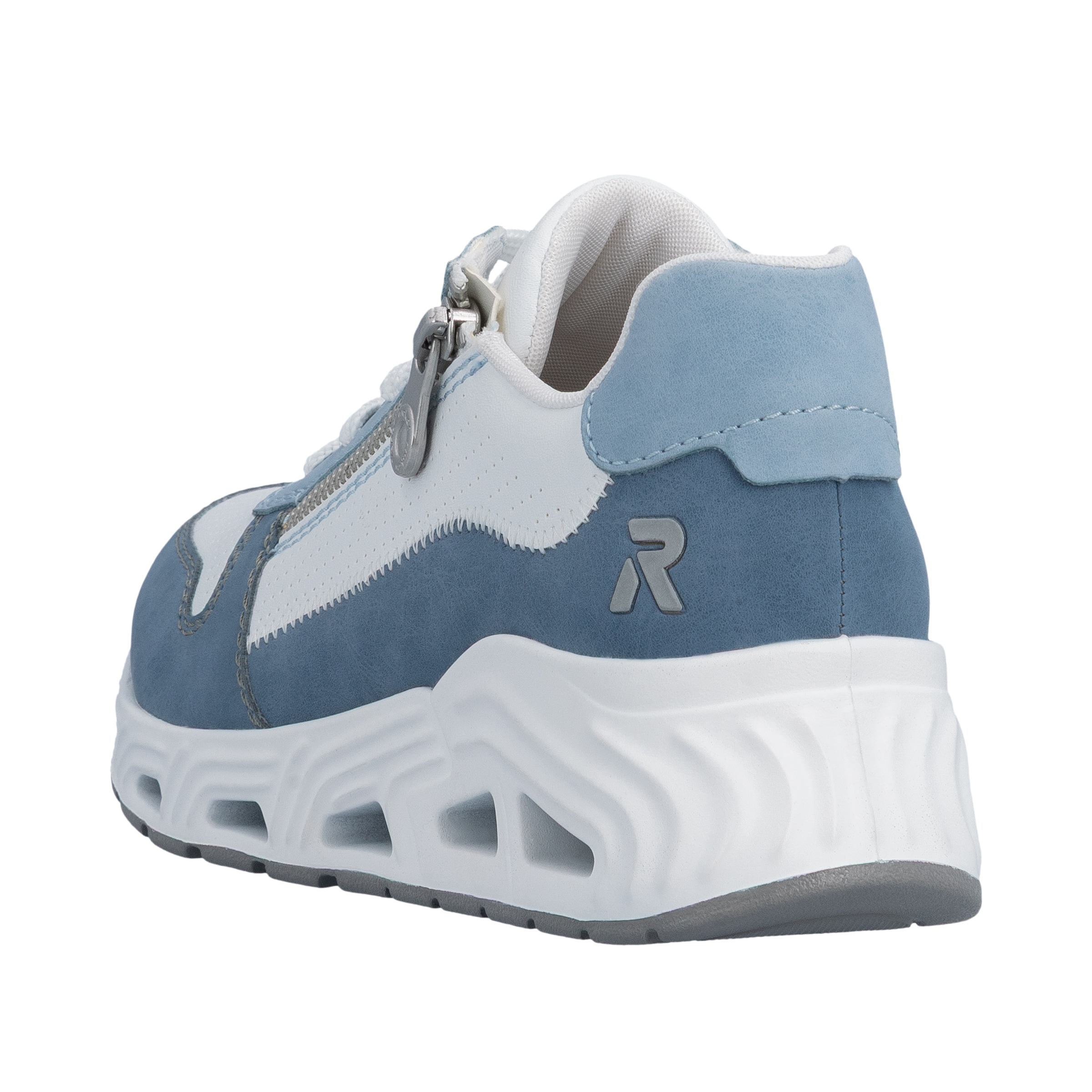 RIEKER Sport Keilsneaker  Schnürschuh, Halbschuh, Freizeitsneaker mit Reißverschluss