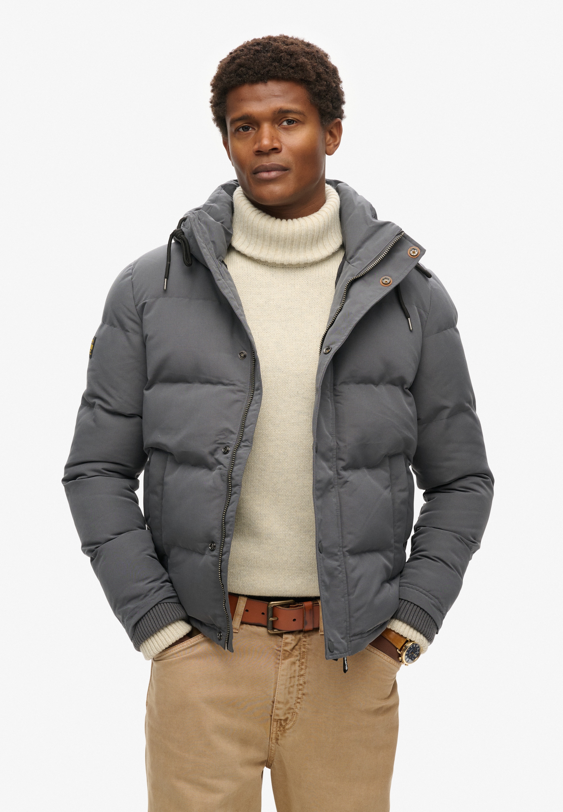 Superdry Steppjacke »Everest Hooded Puffer Jacket« mit Kapuze