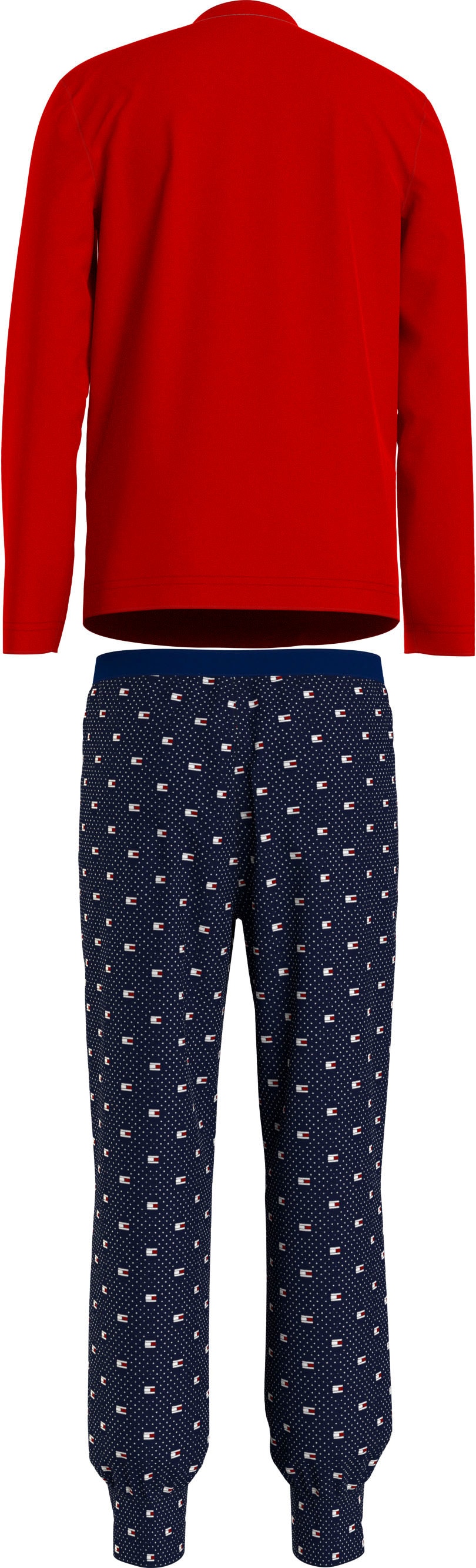 mit (2 tlg.), SET LONG Tommy PJ PANTS OTTO PRINT«, Hilfiger Branding bestellen »LS Schlafanzug bei Hilfiger Tommy Underwear