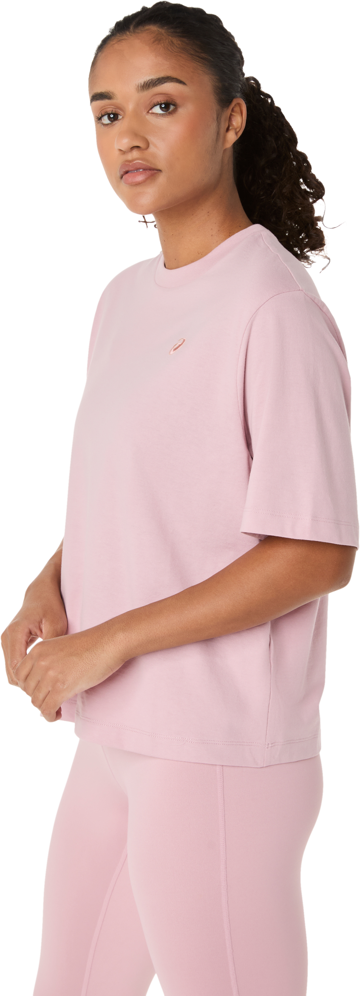 Asics Trainingsshirt »ASICS SPIRAL EMBROIDERY RELAXED TEE« lockere Passform, sportlicher Stil, aus strapazierfähigem Polyester