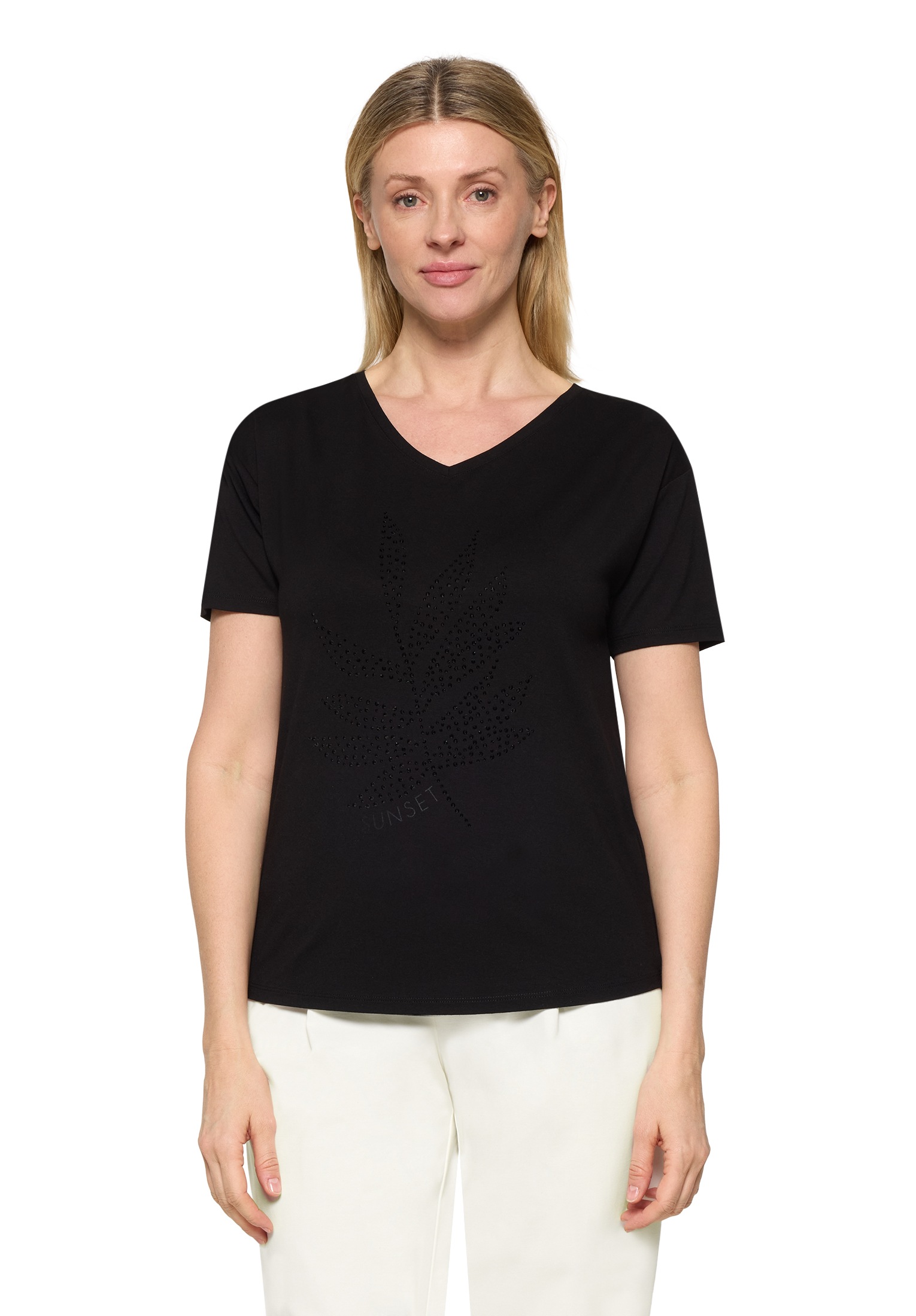 Betty Barclay Rundhalsshirt »Casual-Shirt mit V-Ausschnitt«