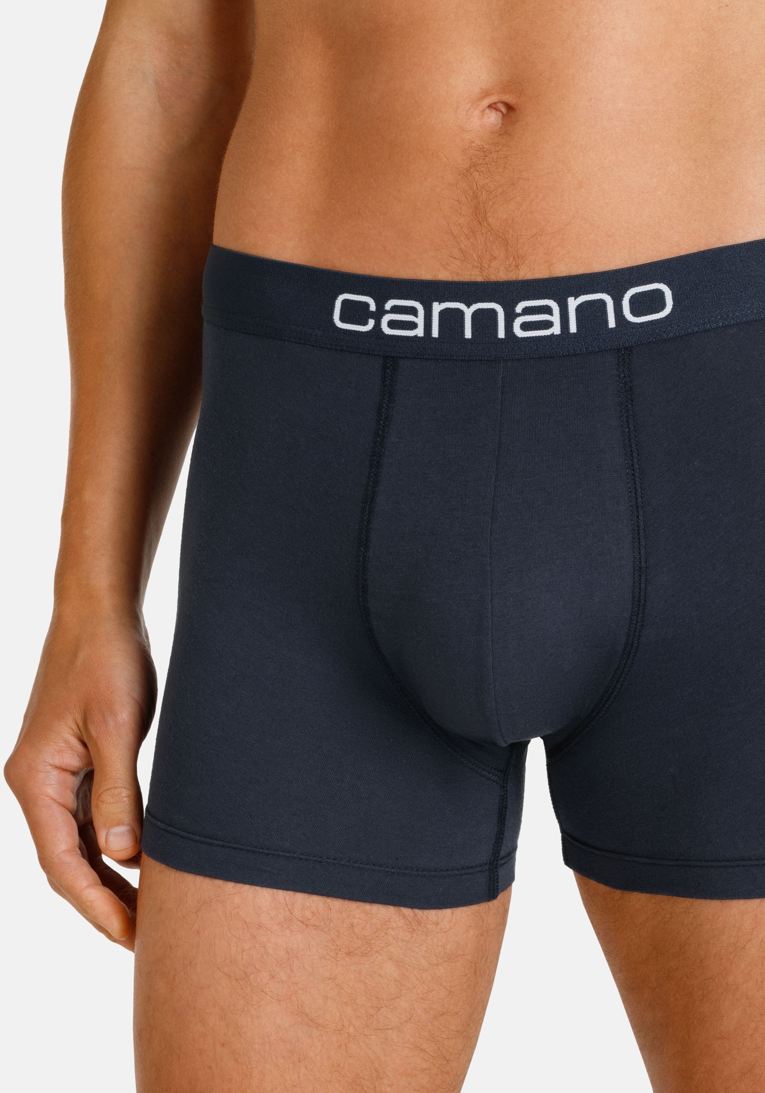 Camano Boxershorts »comfort«, (6er Pack), mit Stretch-Logobund