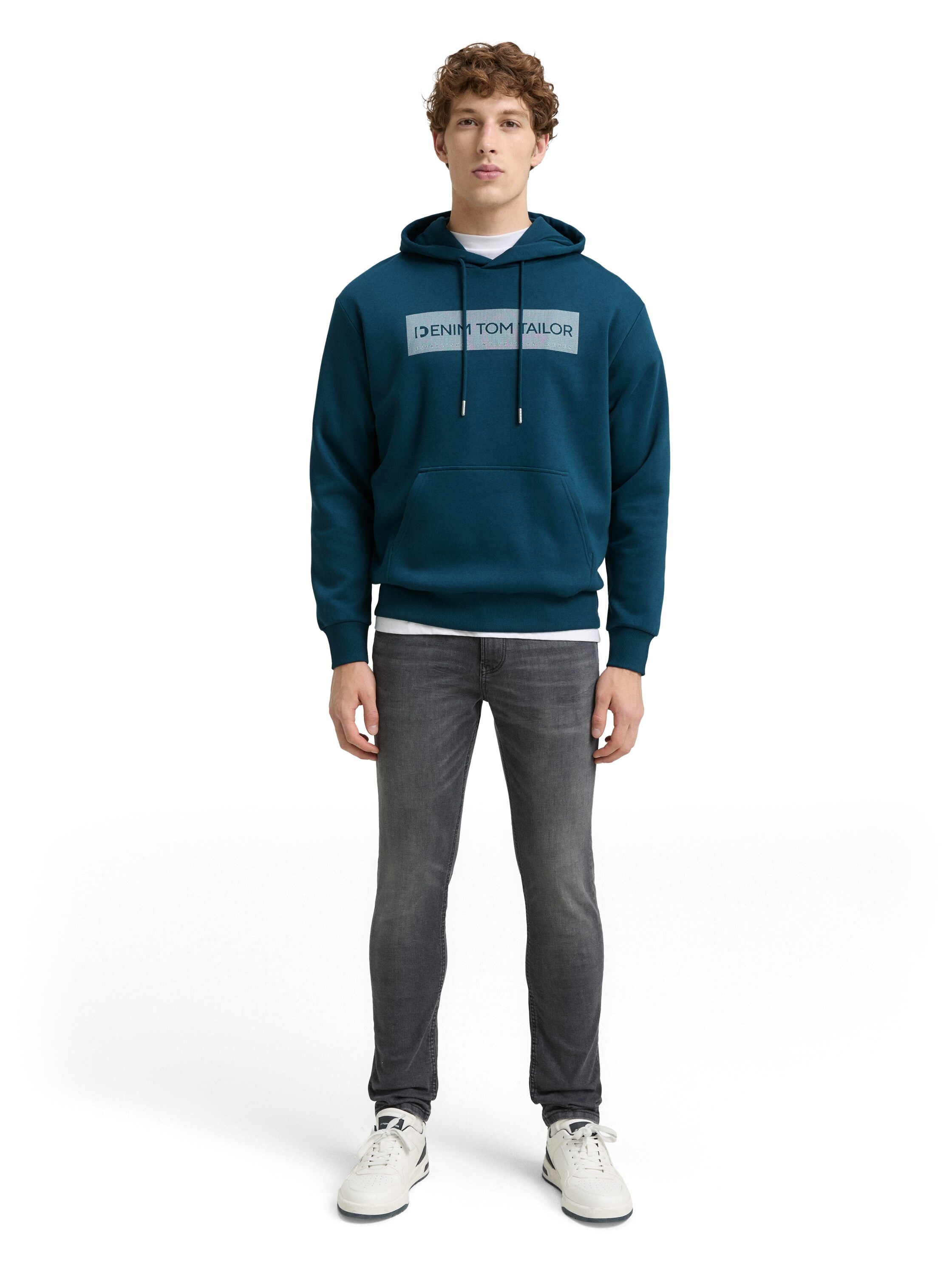 TOM TAILOR Denim Hoodie, mit Logo Print