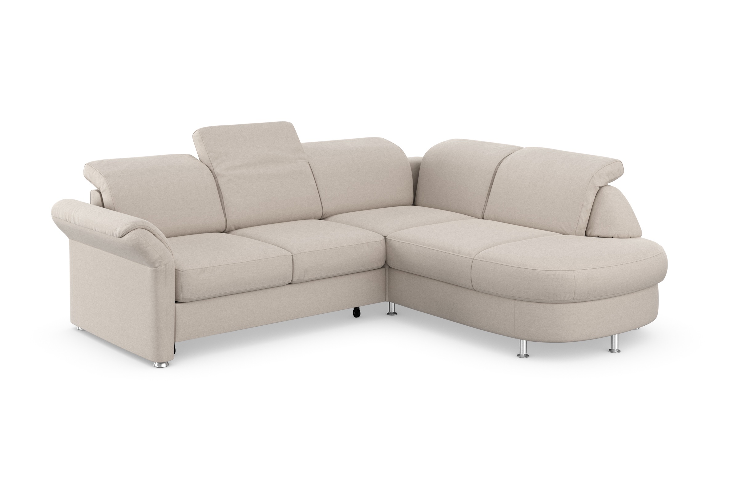 sit&more Ecksofa »Apulia L-Form«, wahlweise Bettfunktion, Bettkasten und Kopf- und Armteilverstellung