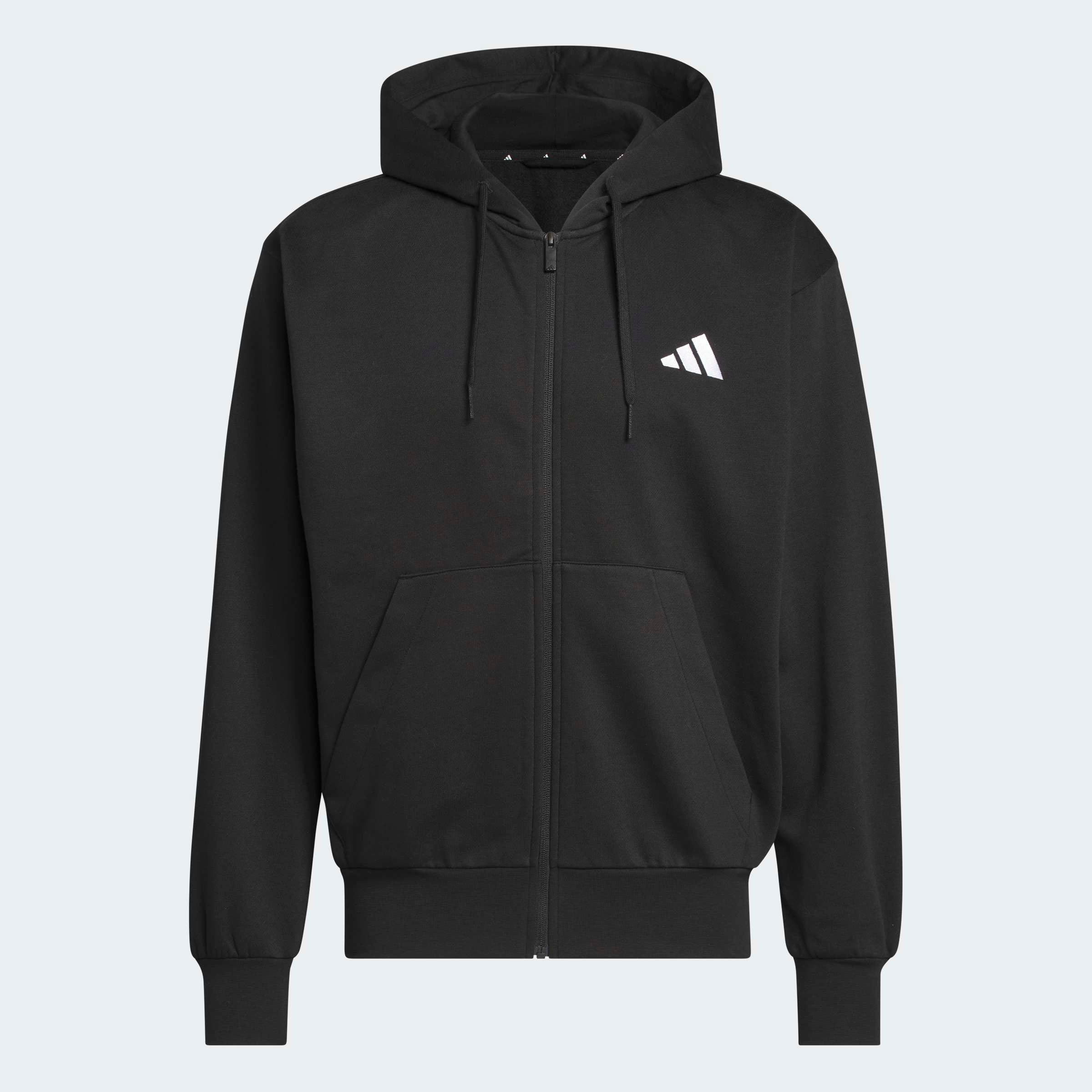 adidas Sportswear Kapuzensweatjacke »FEELCOZY FLEECE, DURCHGEHENDER REISSVERSCHLUSS« mit angesetzten Bündchen an Ärmeln und Rumpf, in normaler Schnittform