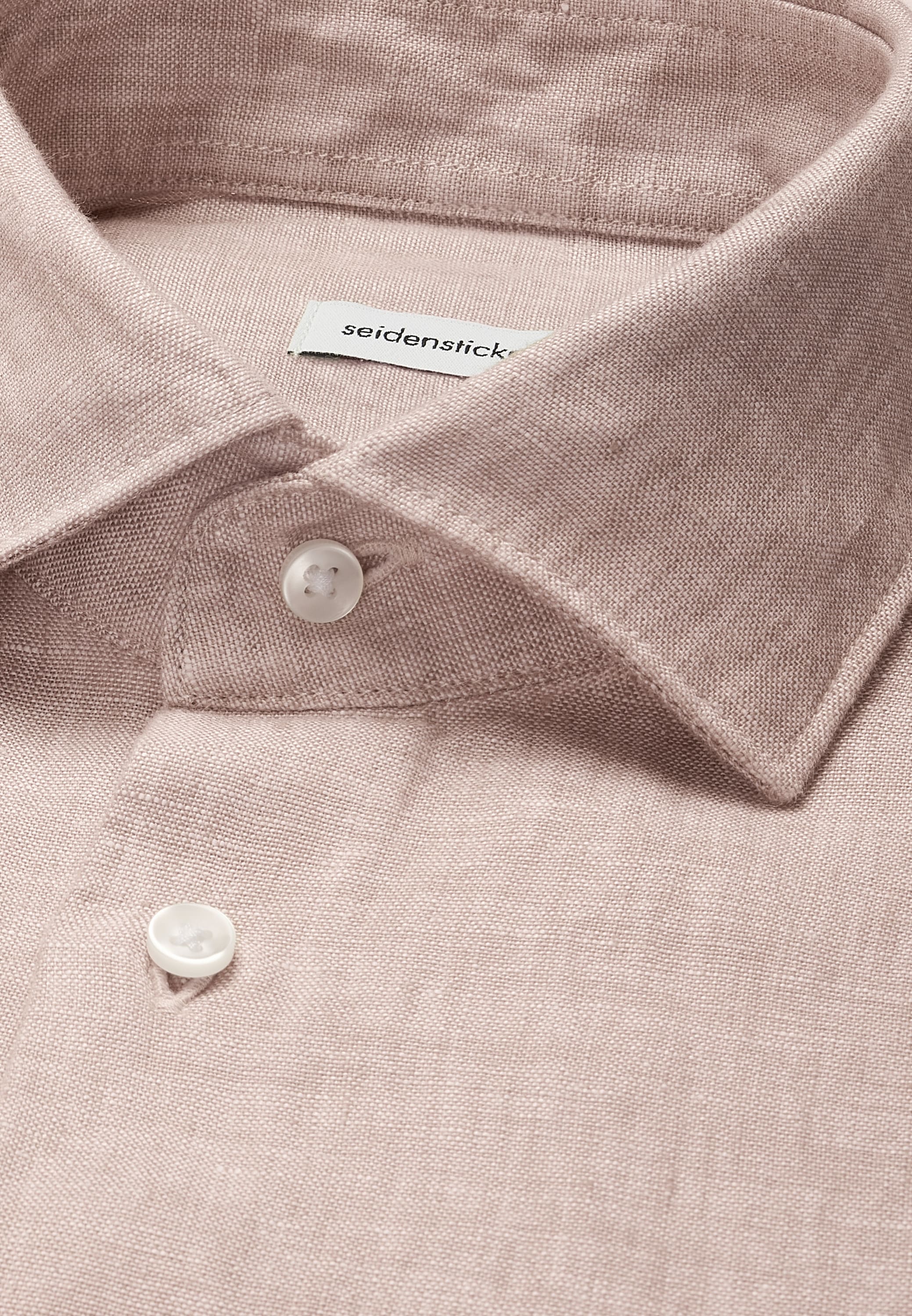 seidensticker Leinenhemd »Schwarze Rose« Slim 1/1 Kentkragen Uni