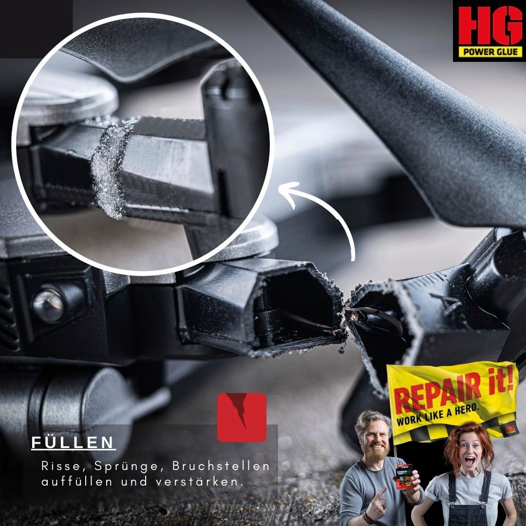 HG Klebstoff »PowerGlue«, XXL-Profikoffer, die Schweissnaht aus der Flasche