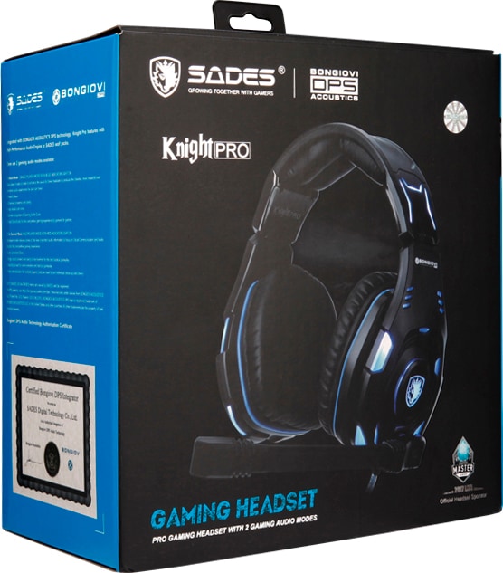 Sades Gaming-Headset »Knight Pro SA-907Pro«, Noise-Reduction, RGB-Beleuchtung