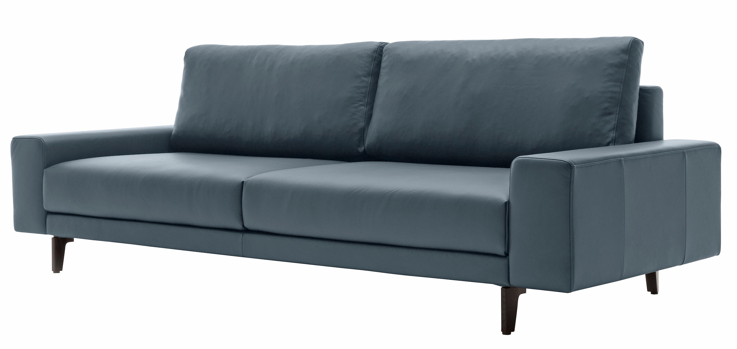 hülsta sofa 3-Sitzer Armlehne umbragrau, »hs.450«, bei Alugussfüße Breite breit niedrig, OTTO 220 cm in