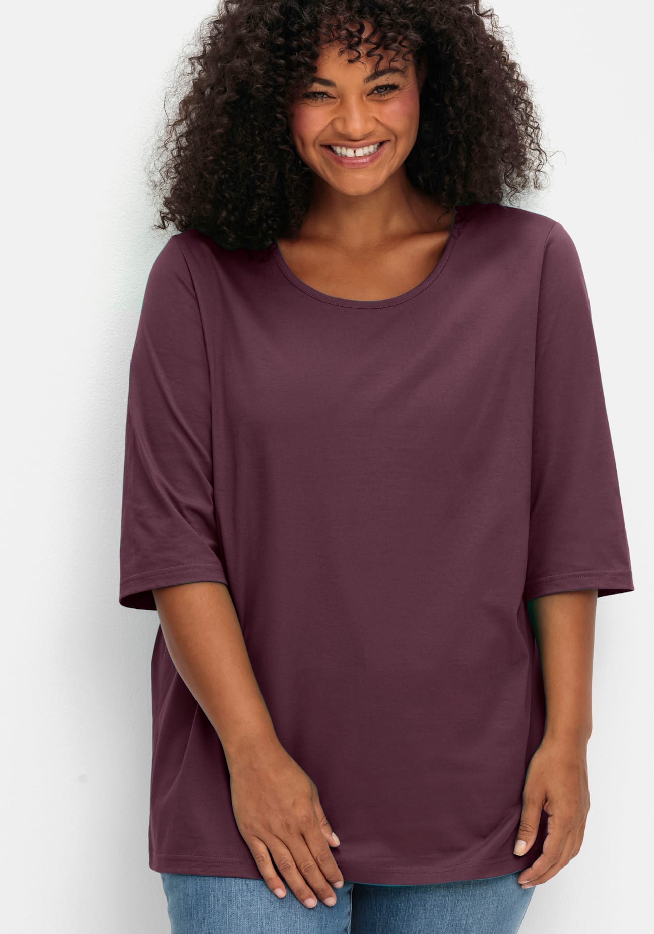 Sheego 3/4-Arm-Shirt »3/4-Arm-Shirt« 1
