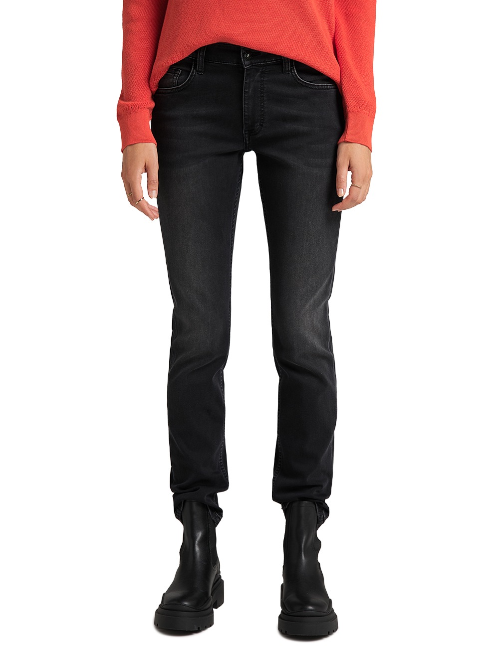 MUSTANG 5-Pocket-Jeans »Sissy Slim S&P«, Used-Jeans