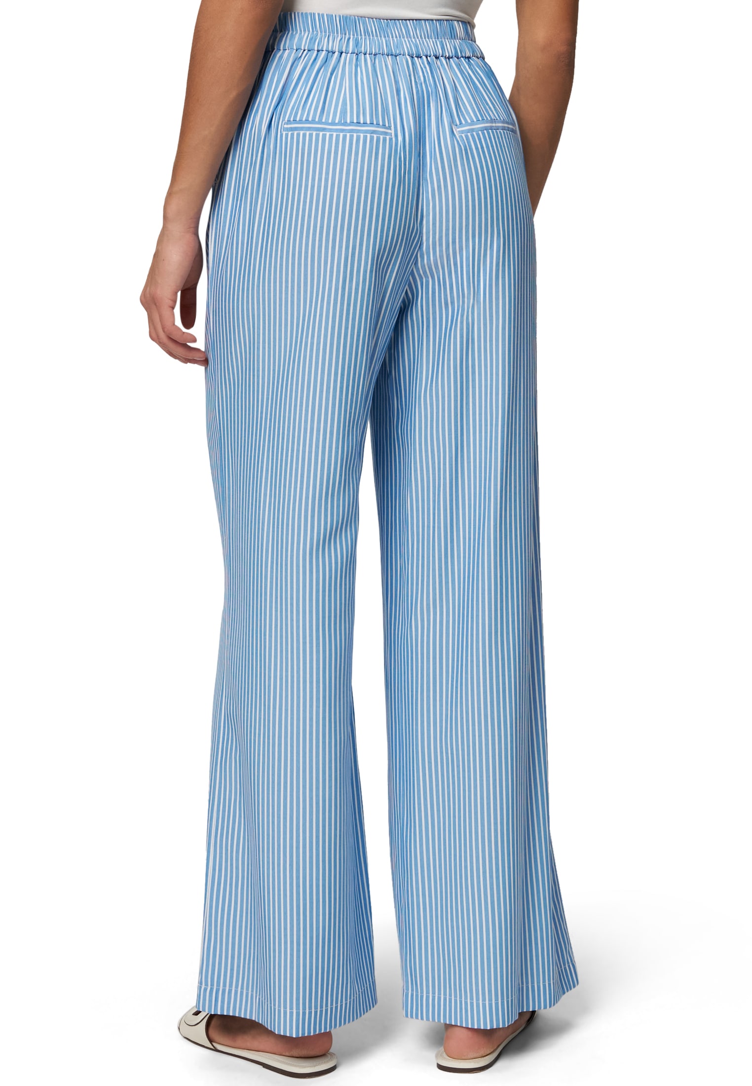 Zero Stoffhose »Hose gestreift weites Bein 30 Inch«