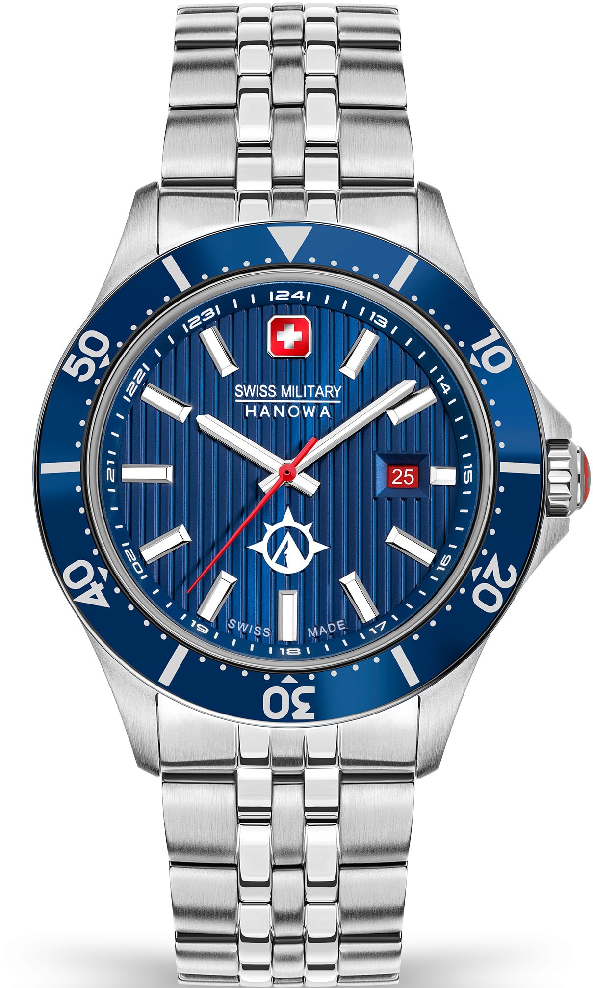 Swiss Military Hanowa Schweizer Uhr »FLAGSHIP X, SMWGH2100602«, Quarzuhr, Armbanduhr, Herrenuhr, Datum, Saphirglas, analog