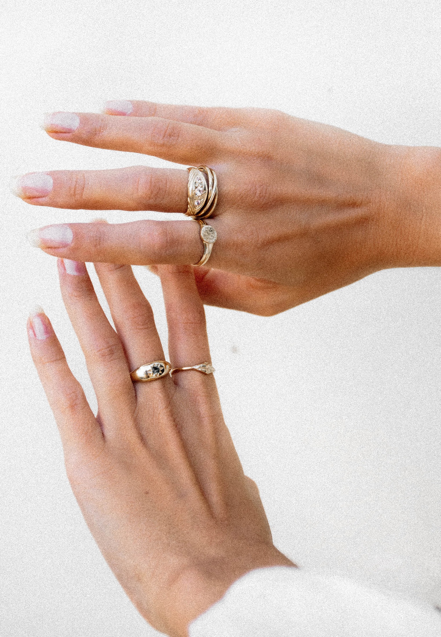 HAZE & GLORY Silberring »Ring Wickelring - Reach for the Stars 375 Gelbgold«