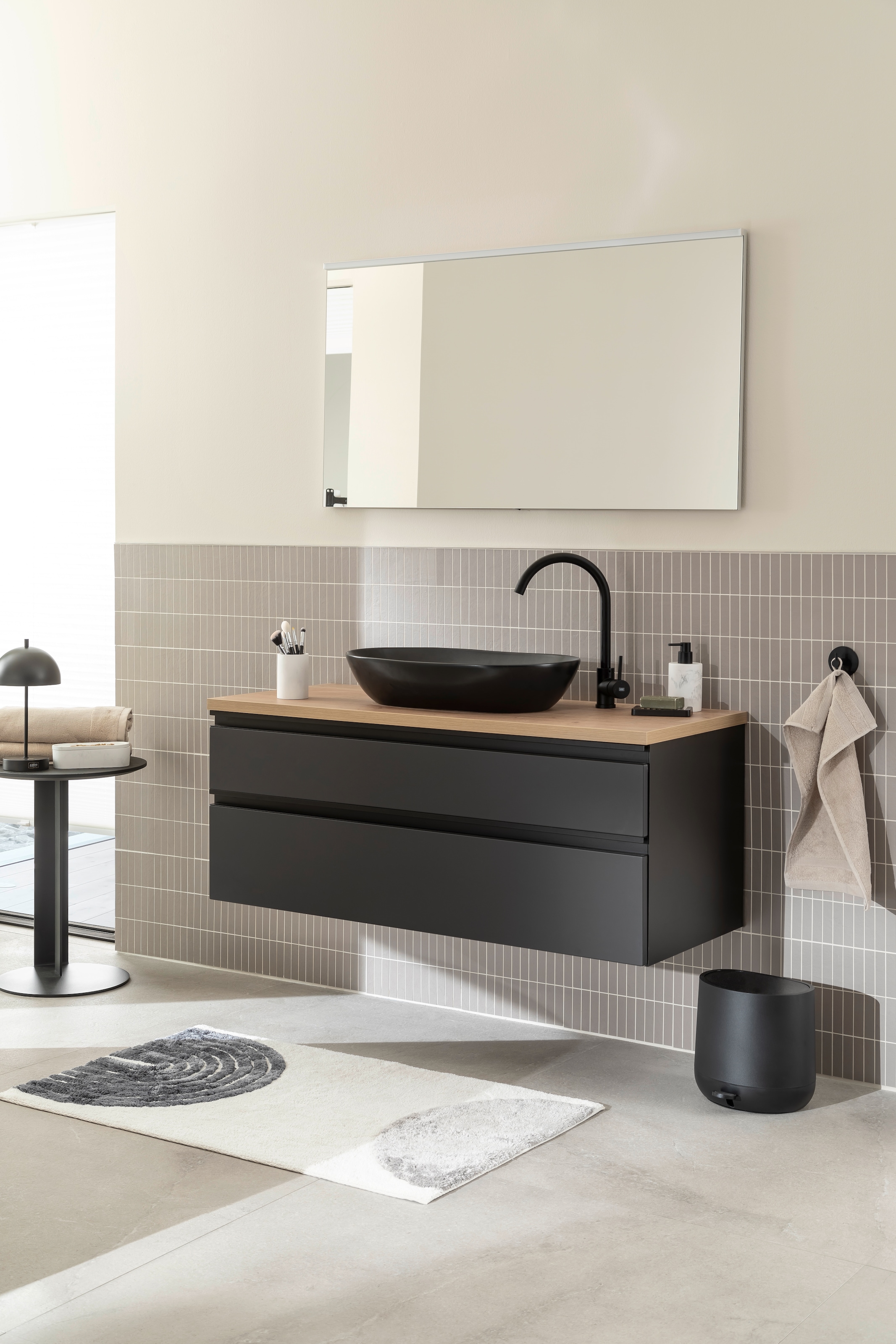 SCHÖNER WOHNEN-Kollektion Badematte »Barbados 233« Höhe 17 mm fußbodenheizungsgeeignet kuschelweicher Badezimmerteppich, waschbar