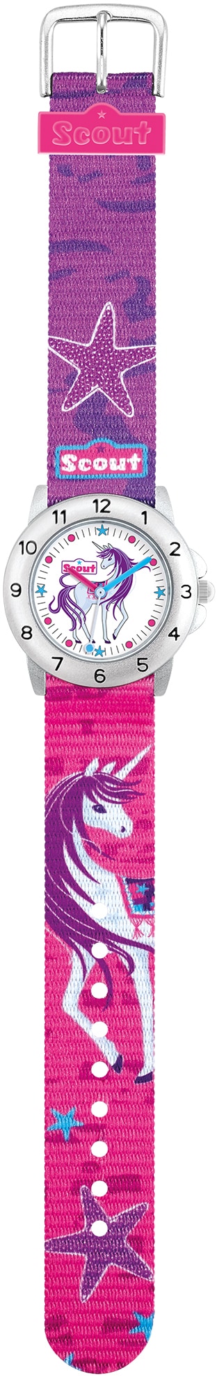 Scout Quarzuhr »Achtion Girls, 280378008«, Einhorn-Sternmotiv, ideal auch  als Geschenk bestellen bei OTTO