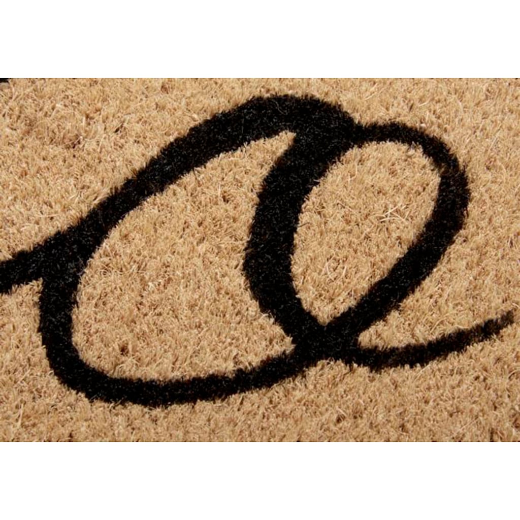 HANSE Home Fußmatte »Kokos Handwritten Hello«, rechteckig, Kokos, Schmutzfangmatte, Outdoor, Rutschfest, Innen, Kokosmatte, Flur