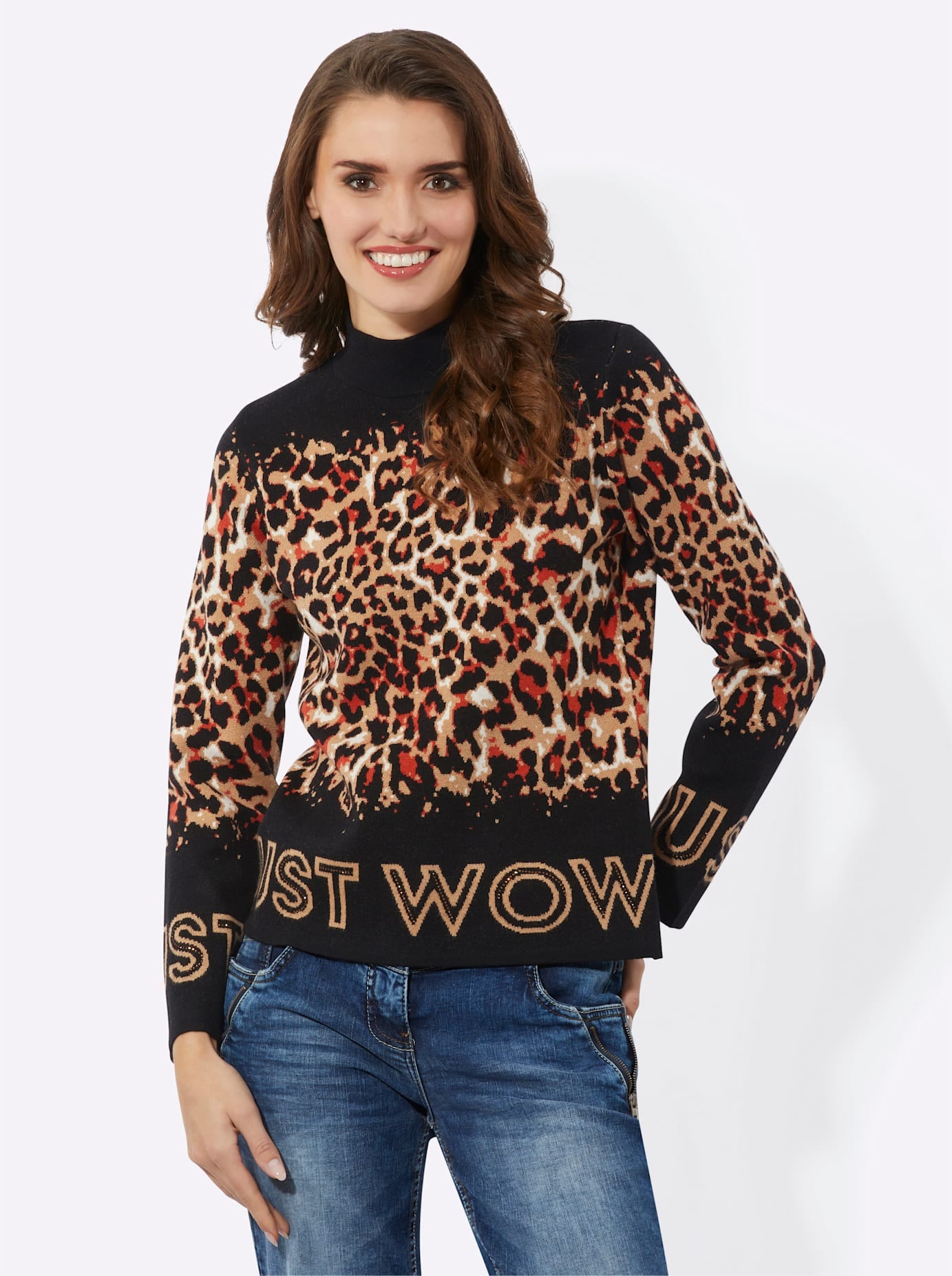 Inspirationen Stehkragenpullover »Pullover«