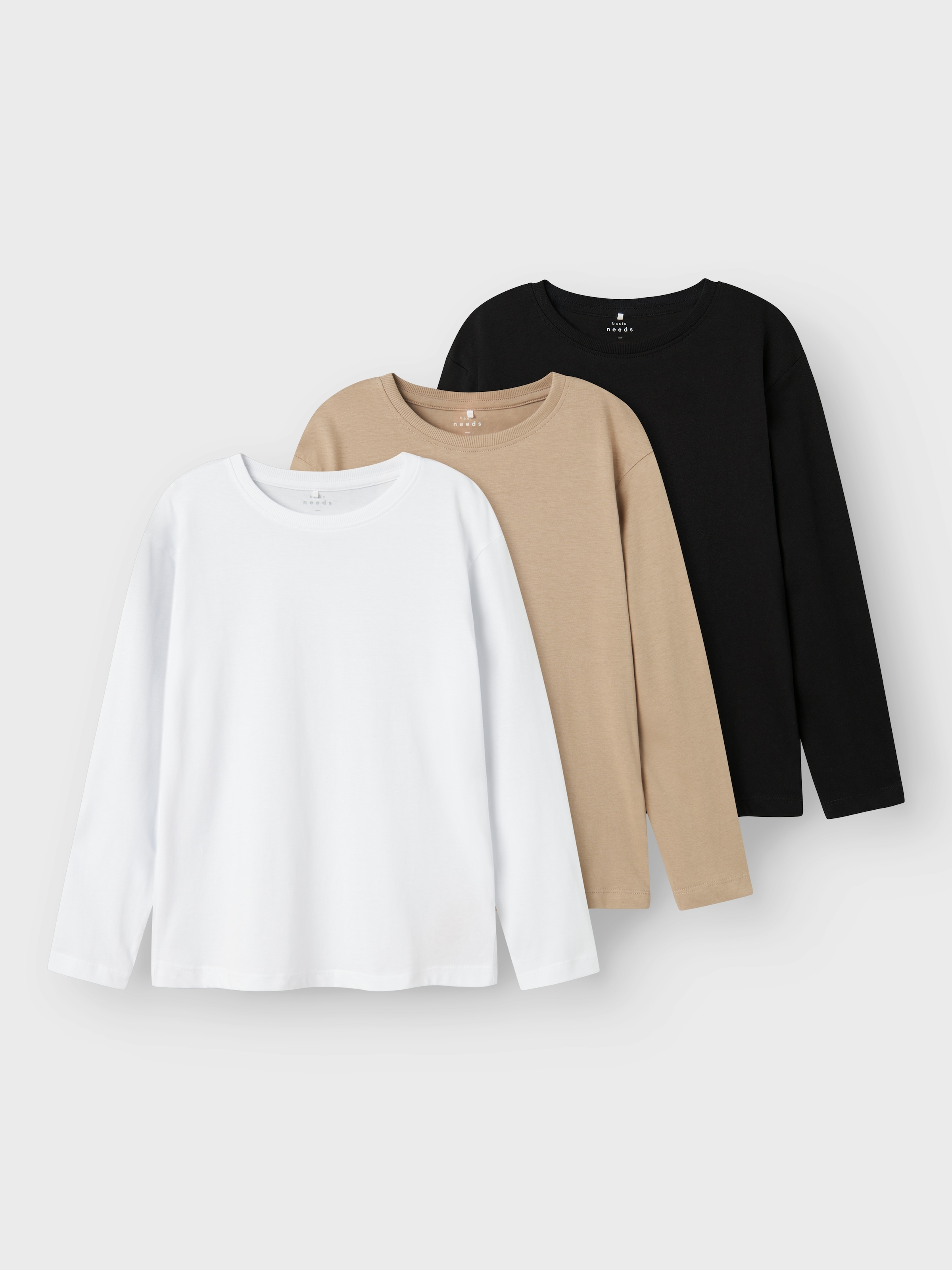 Name It T-Shirt »NKMVOBBO LS NREG TOP 3P NOOS«, (Packung, 3 tlg.)