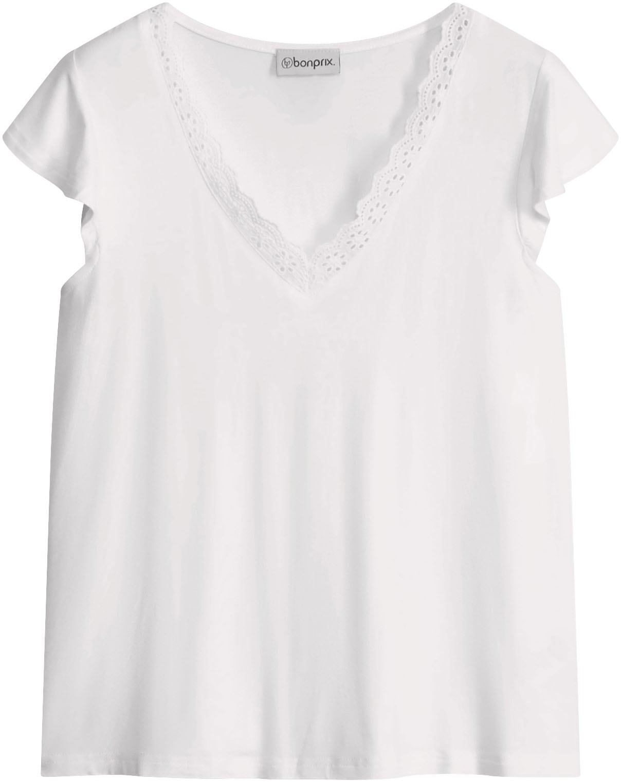 bonprix T-Shirt »Shirt aus Viskose-Mix« bequeme Passform, Kurzarm-Design, für vielseitige Anlässe