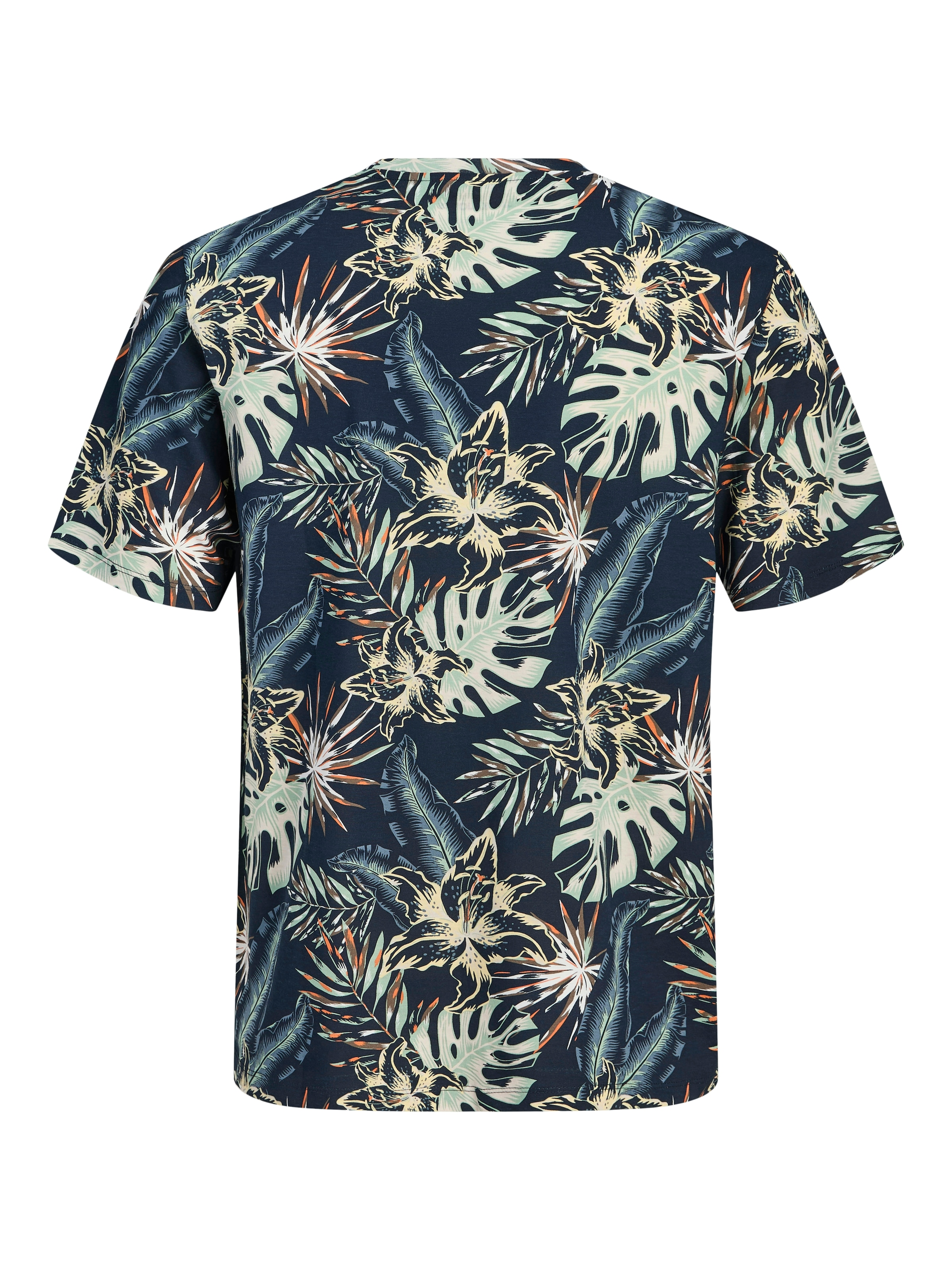 Jack & Jones Rundhalsshirt »JJHONOLULU AOP TEE SS CREW NECK« Baumwolle, regular fit