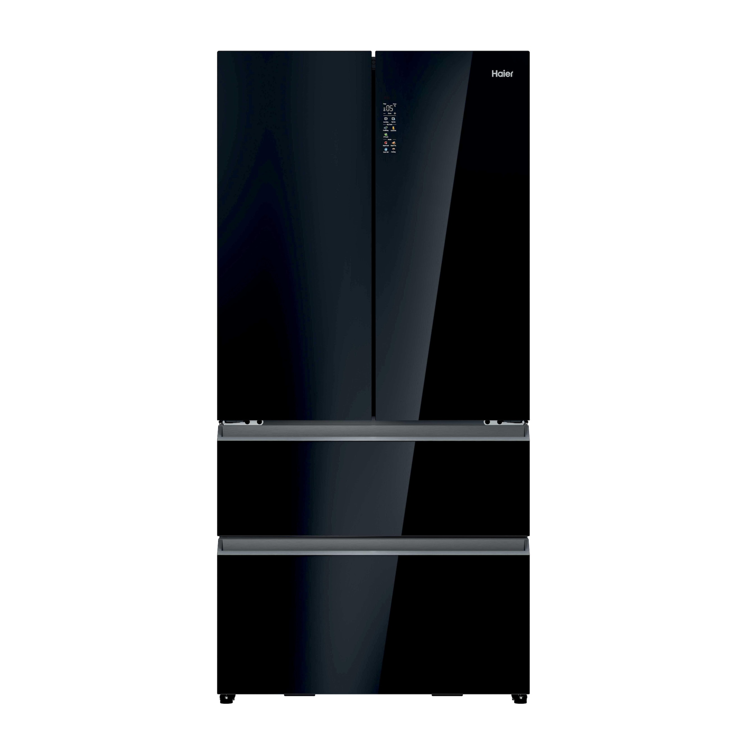 Haier Kühl-/Gefrierkombination »HFR79F19DFGB« 190 cm hoch 90,5 cm breit Integrierter Eiswürfelspender mit Wassertank