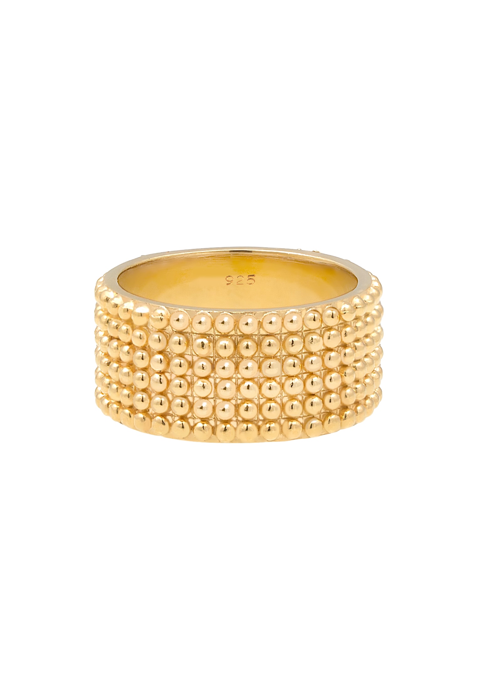 Elli Silberring »Ring Breit Bandring Dots Kugeln 925 Silber«