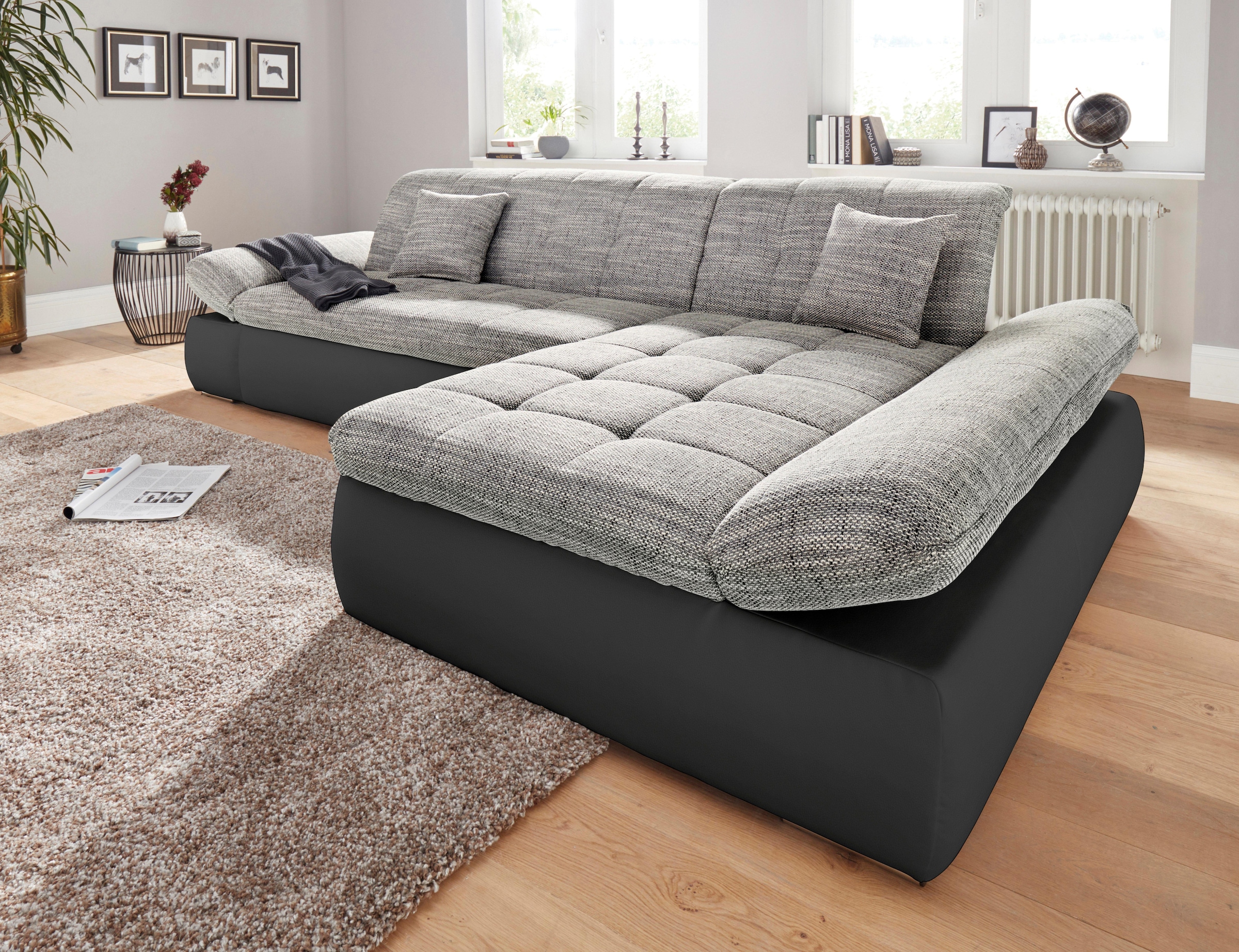 DOMO collection Ecksofa wahlweise mit Armteilverstellung »PB XXL-Format, im OTTO und bei Bettfunktion kaufen Moric«